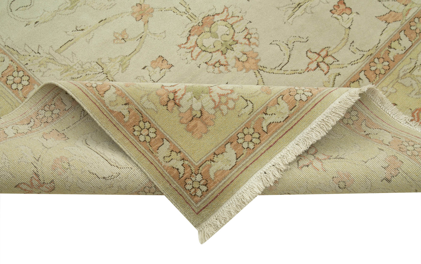 10x11 Beige Oushak Rug - 35813