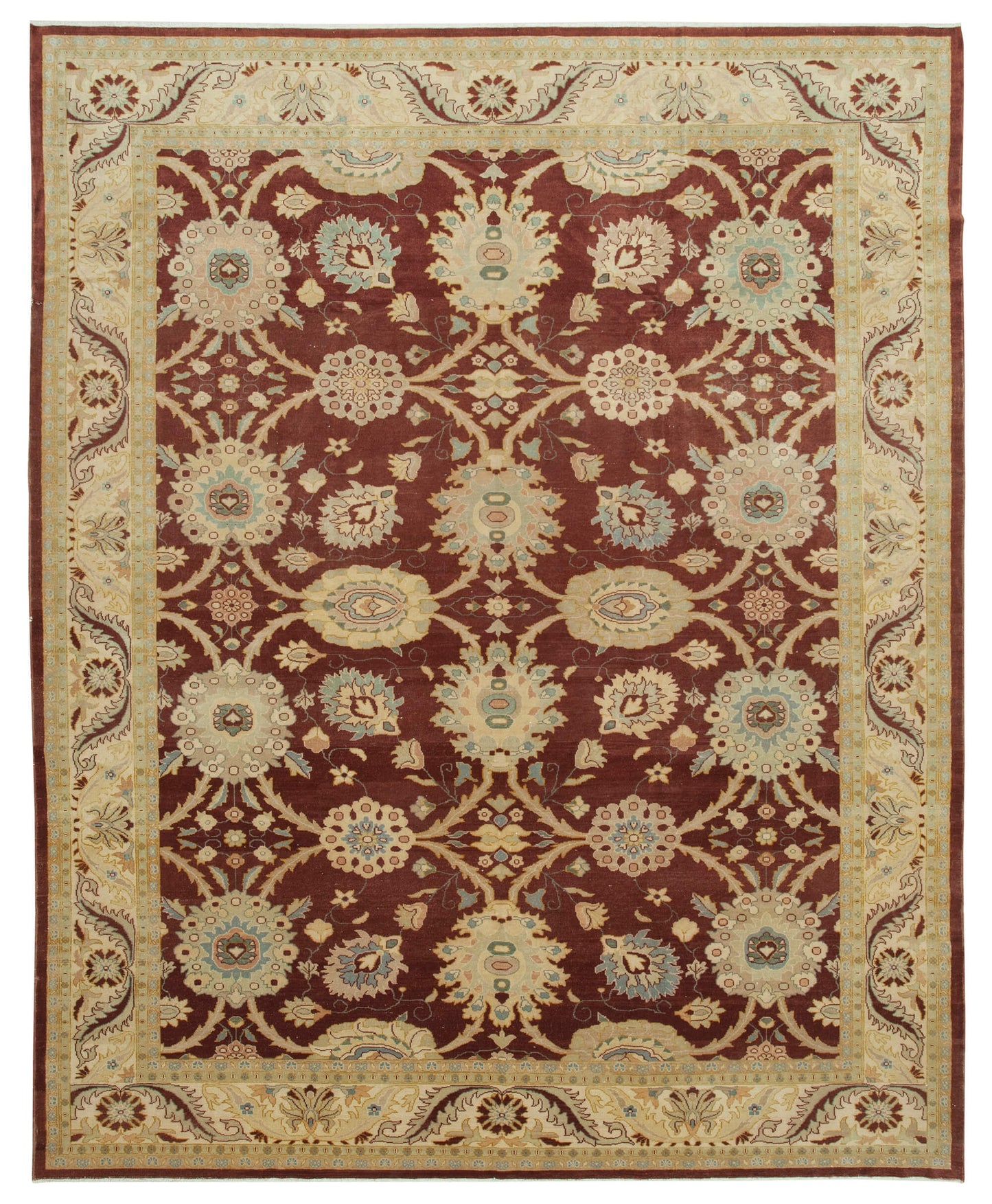 10x12 Beige Oushak Rug - 35819