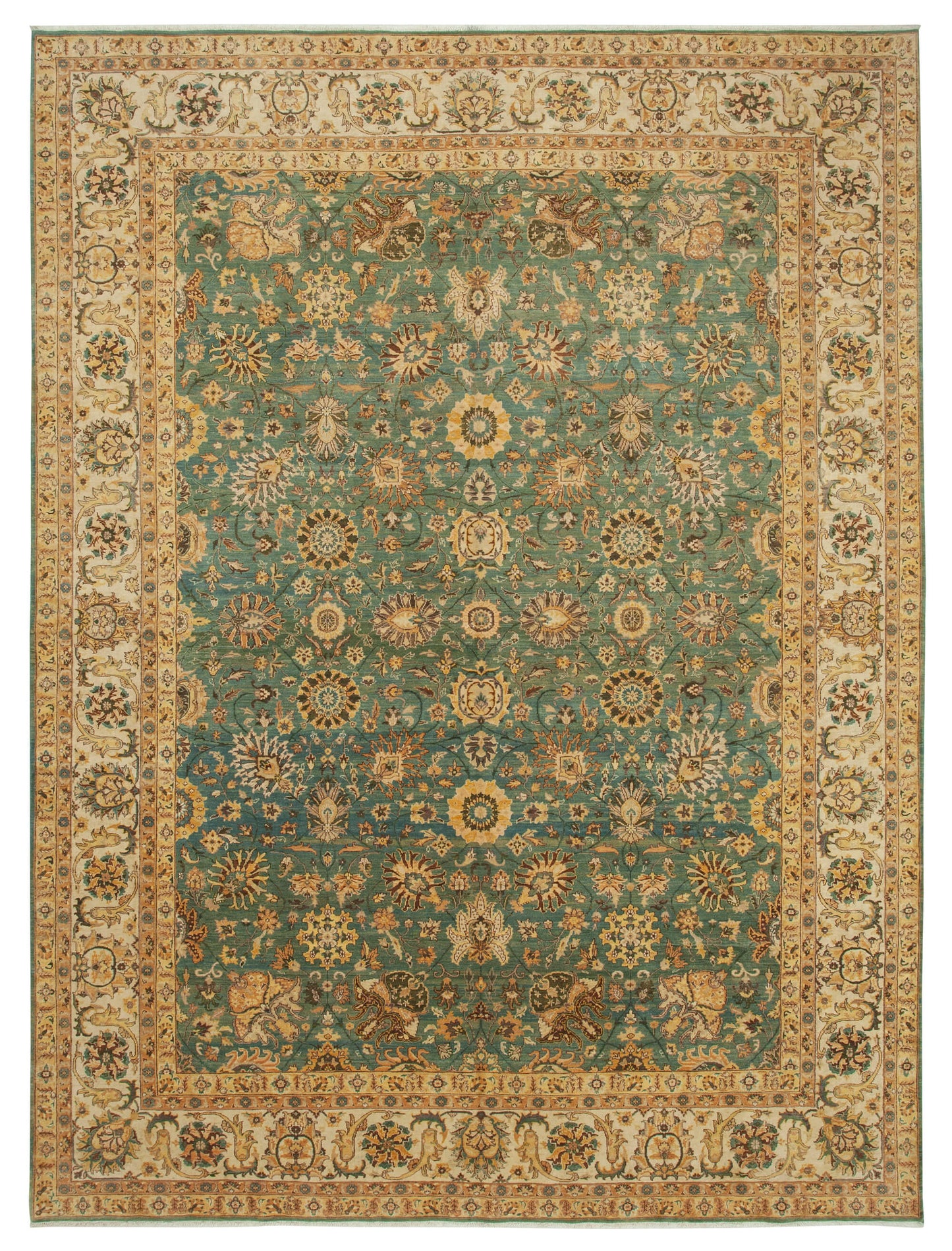 9x12 Yellow Oushak Rug - 35845
