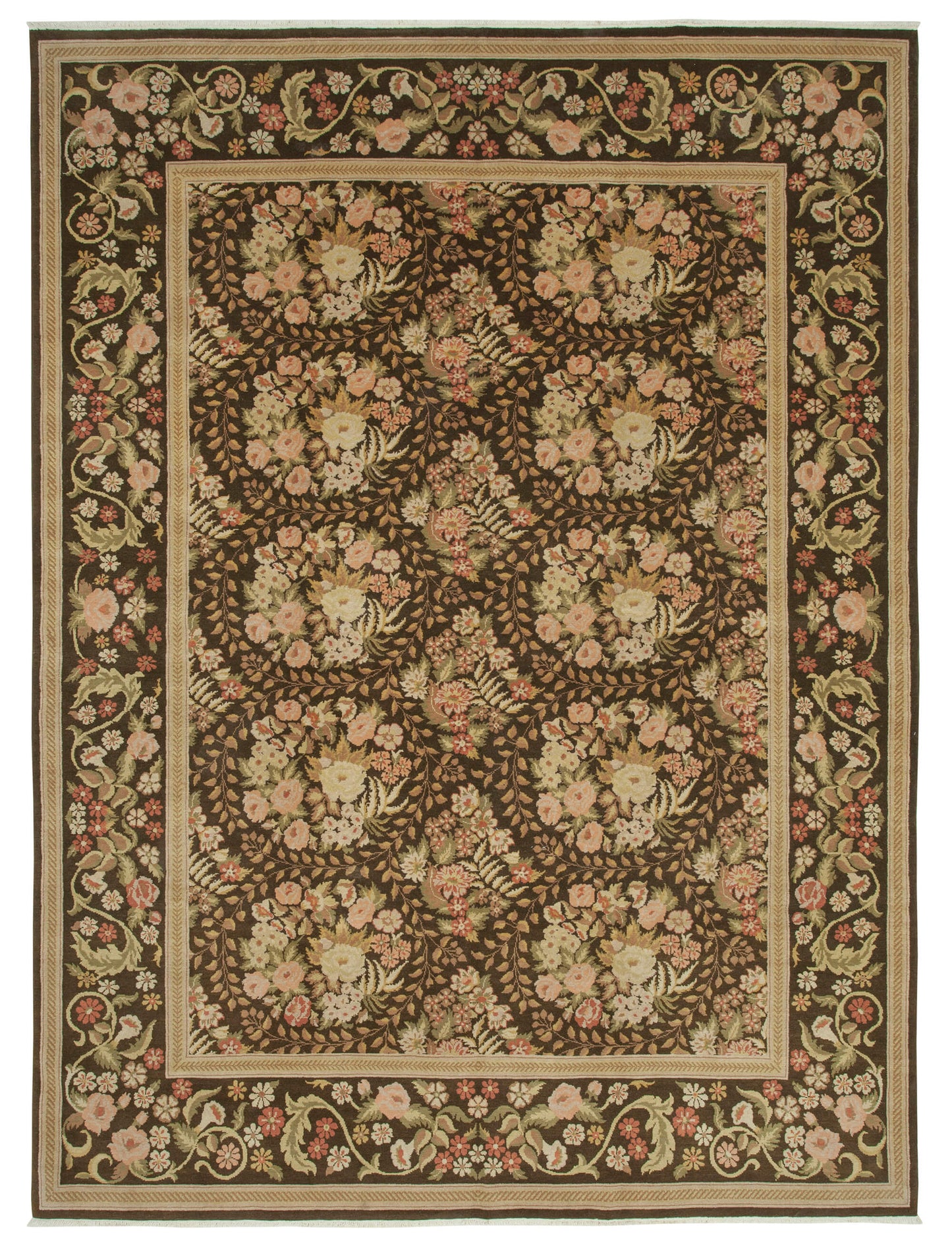 10x13 Beige Oushak Rug - 35854