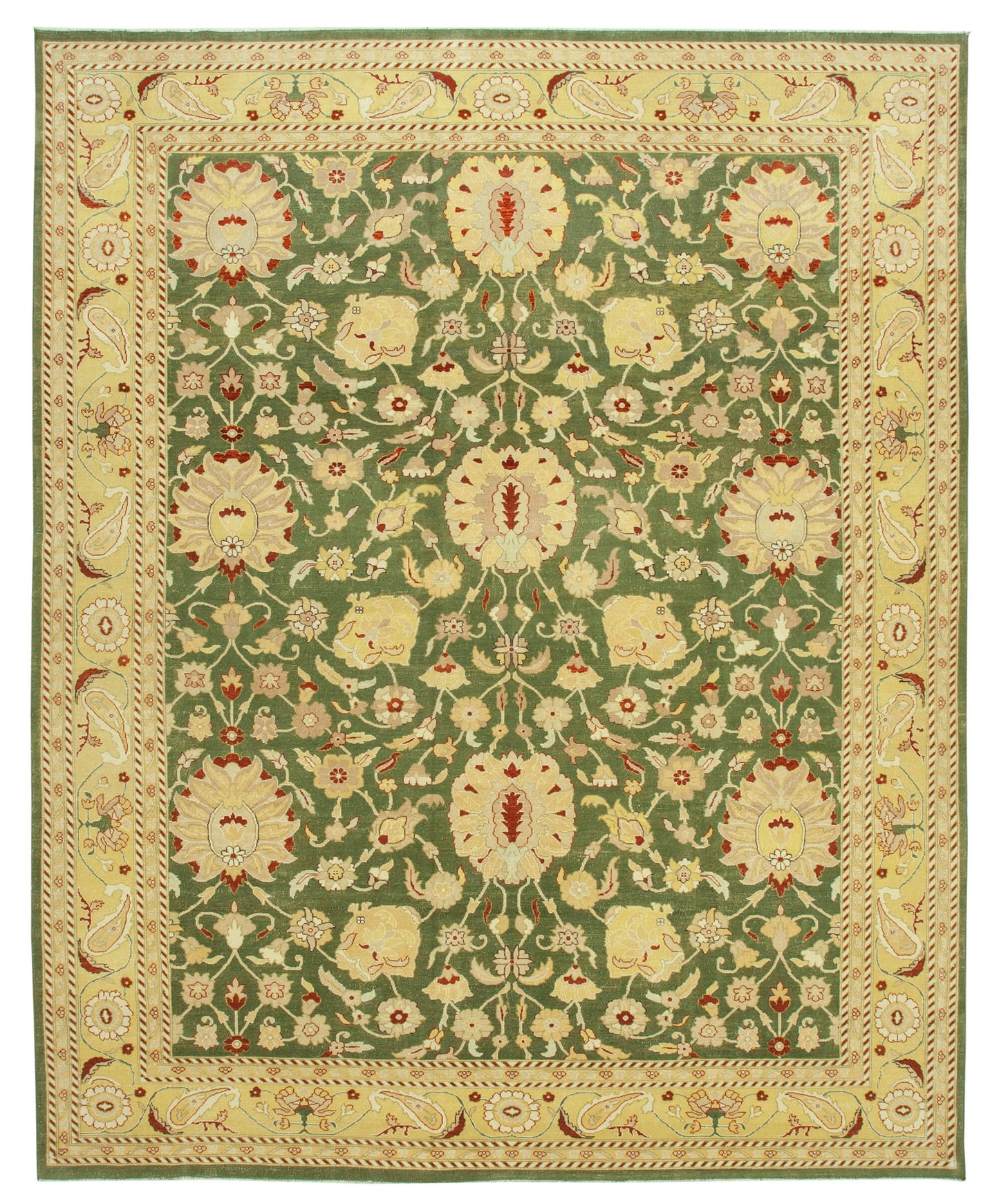 10x13 Yellow Oushak Rug - 35862