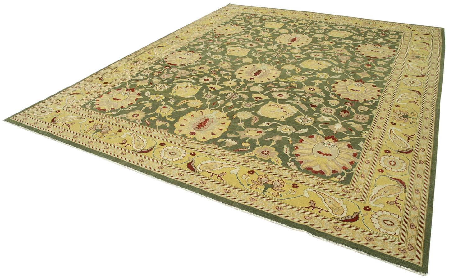 10x13 Yellow Oushak Rug - 35862
