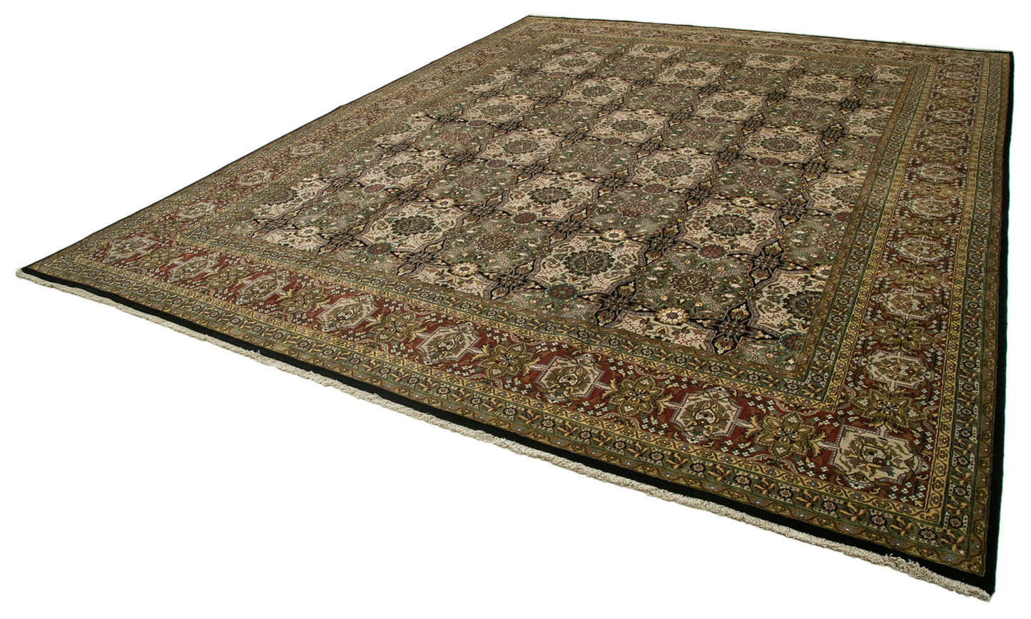 12x15 Green Oushak Rug - 35881