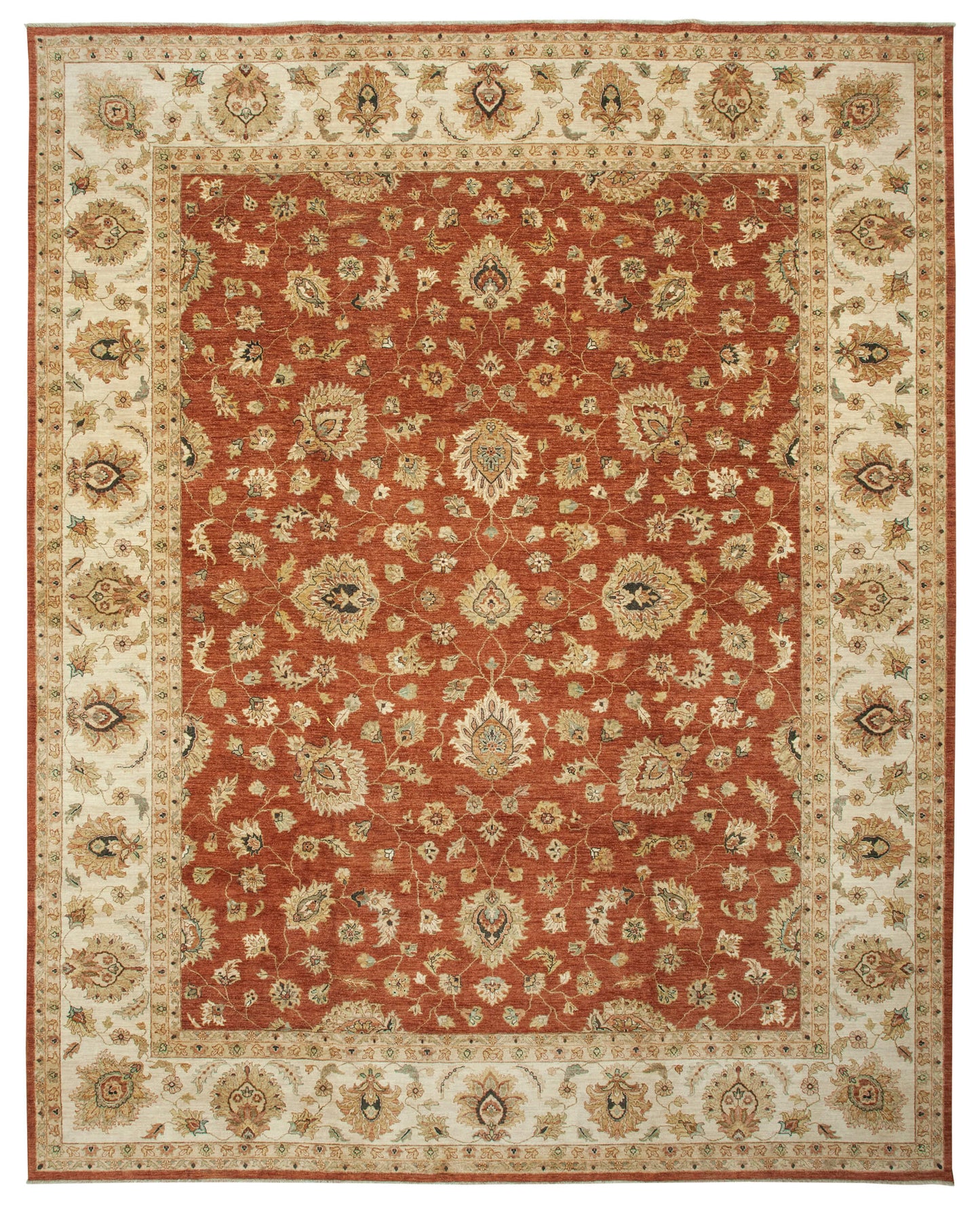 12x15 Beige Oushak Rug - 35889