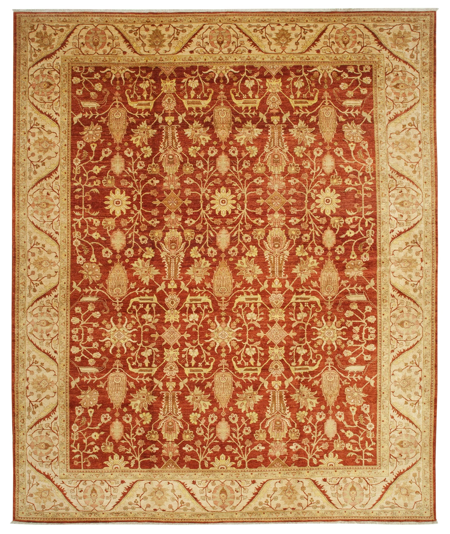 12x15 Red Oushak Rug - 35913