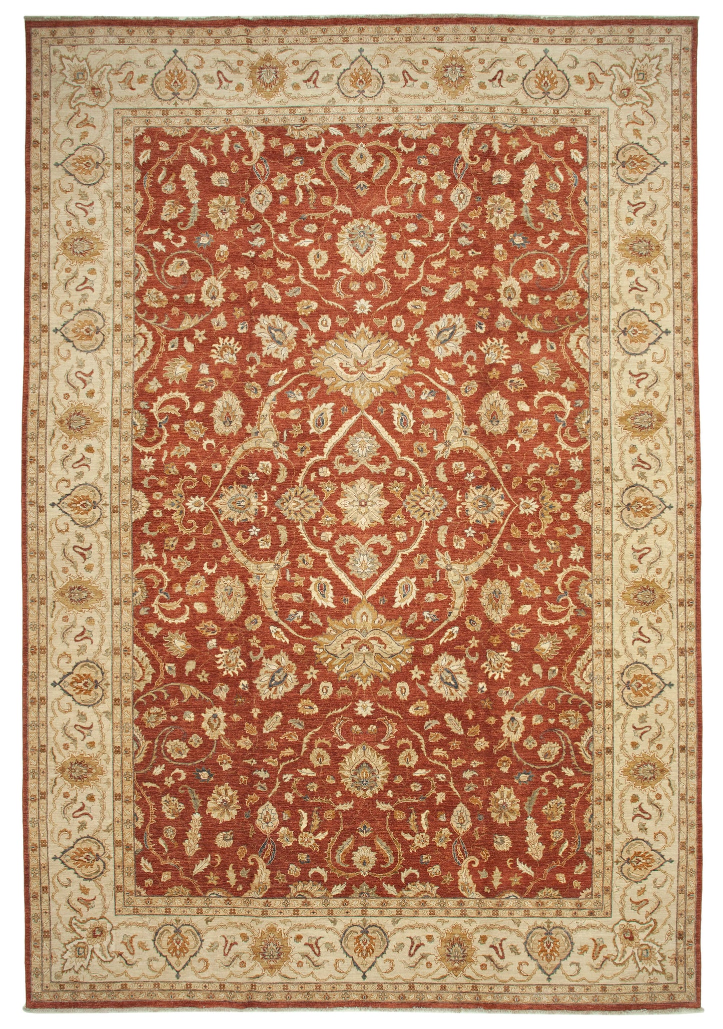 12x18 Beige Oushak Rug - 35937