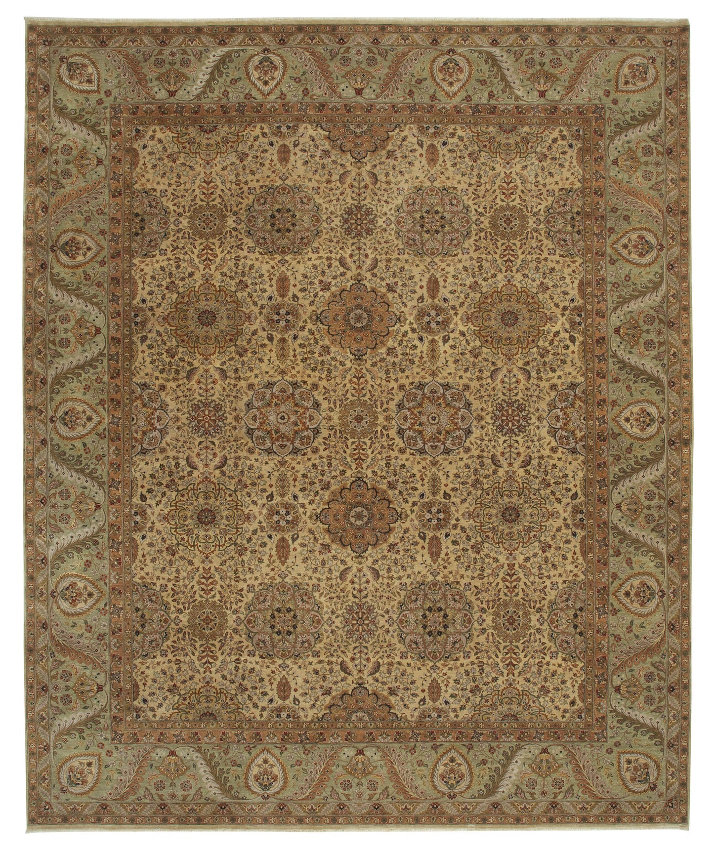 12x15 Beige Oushak Rug - 35951