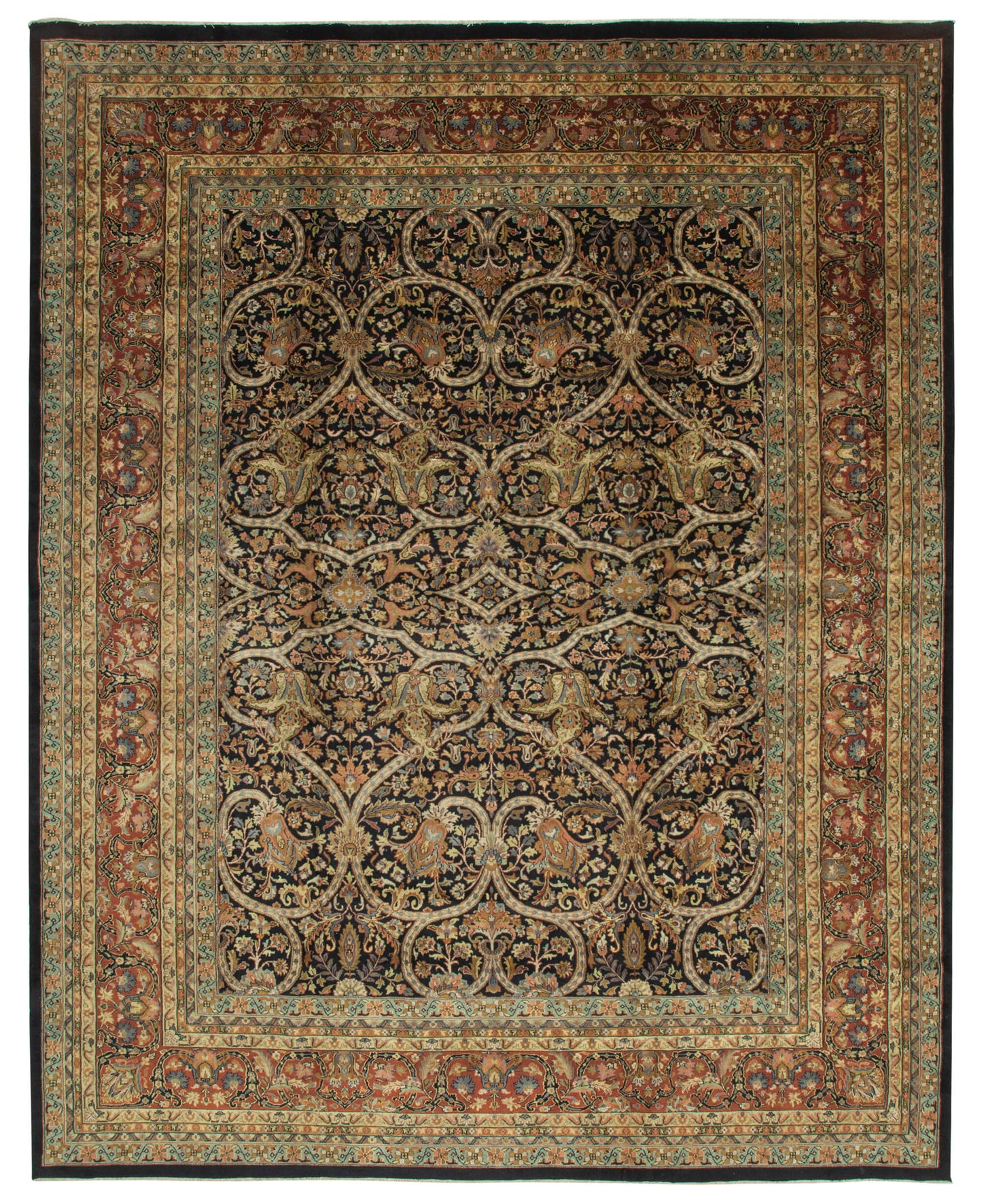 11x14 Multicolor Oushak Rug - 35962