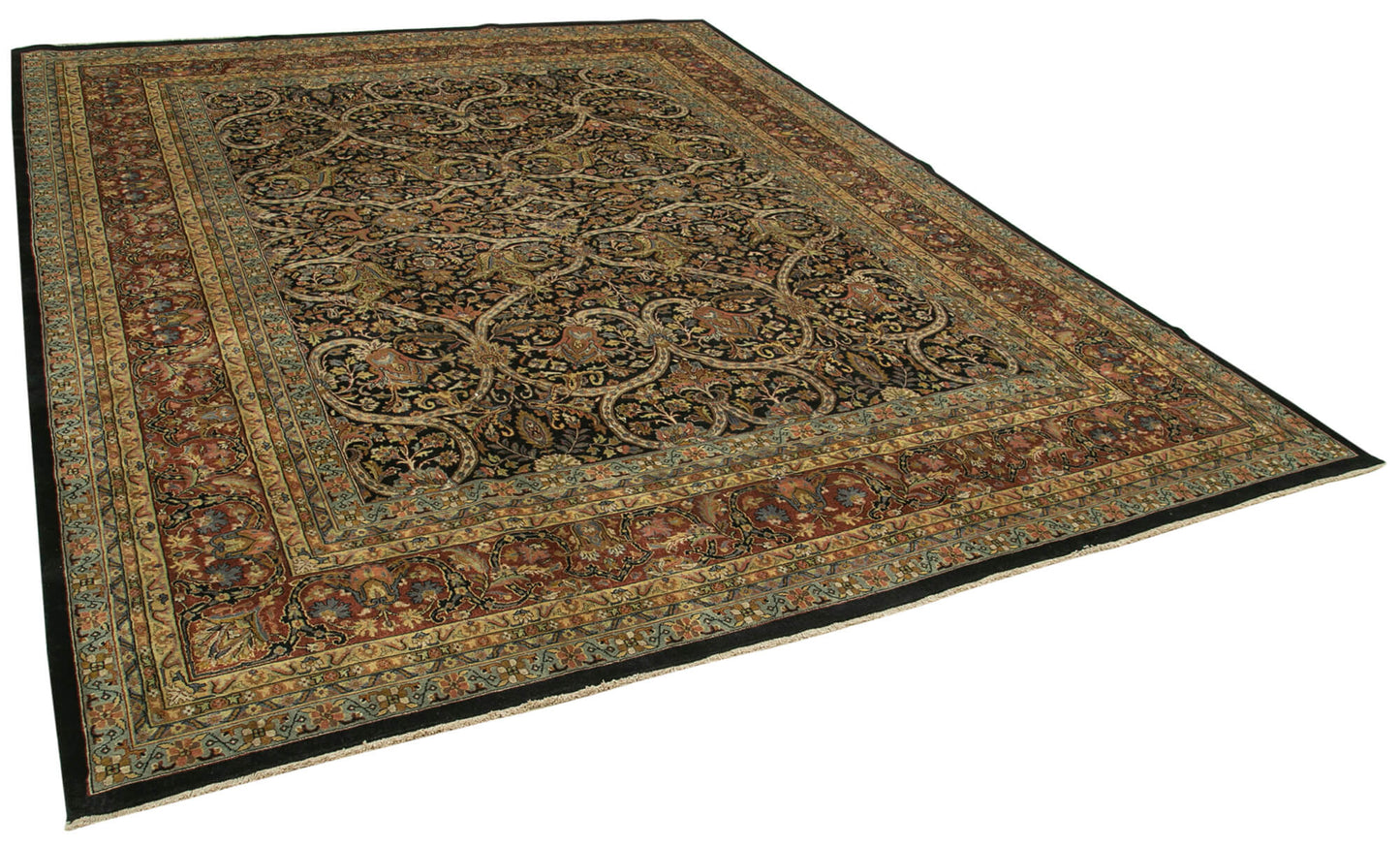 11x14 Multicolor Oushak Rug - 35962