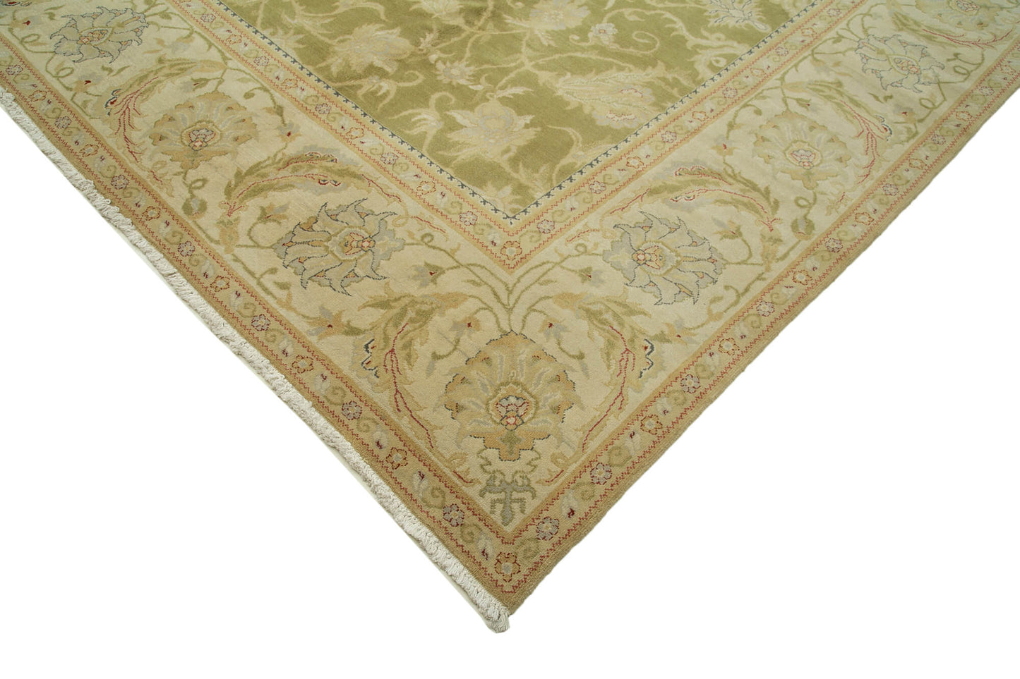 12x17 Beige Oushak Rug - 35980