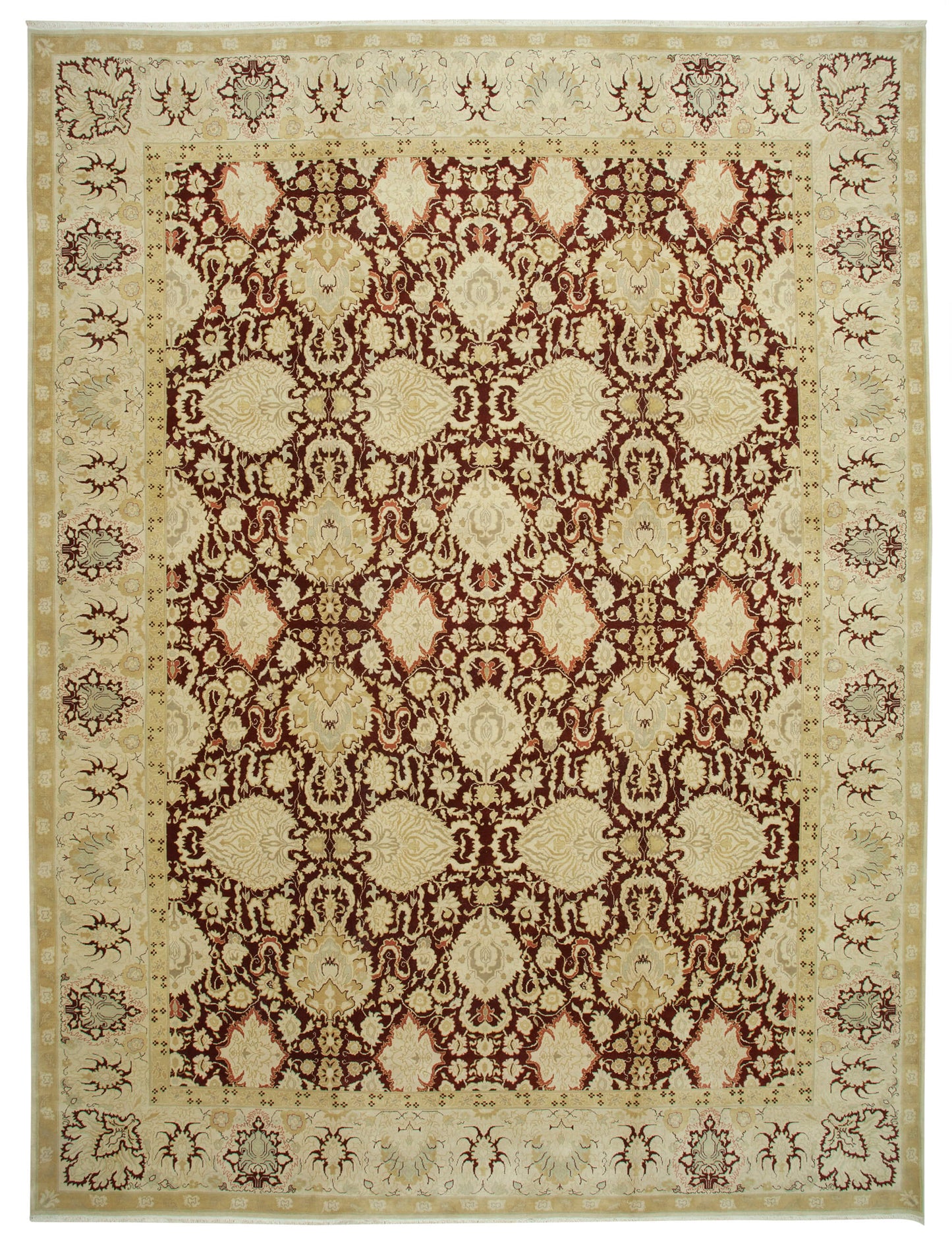 13x18 Beige Oushak Rug - 35992