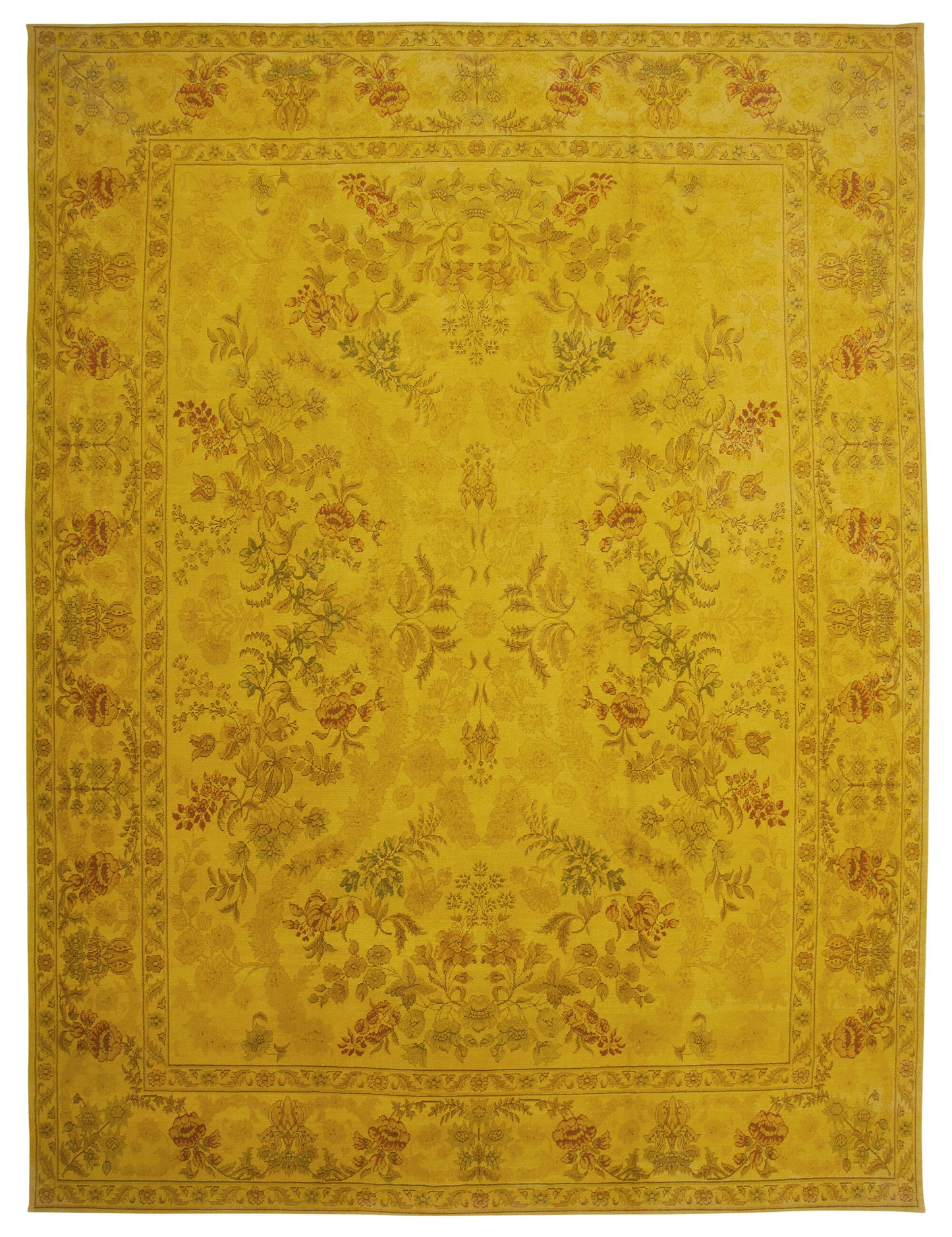 12x16 Yellow Oushak Rug - 35996