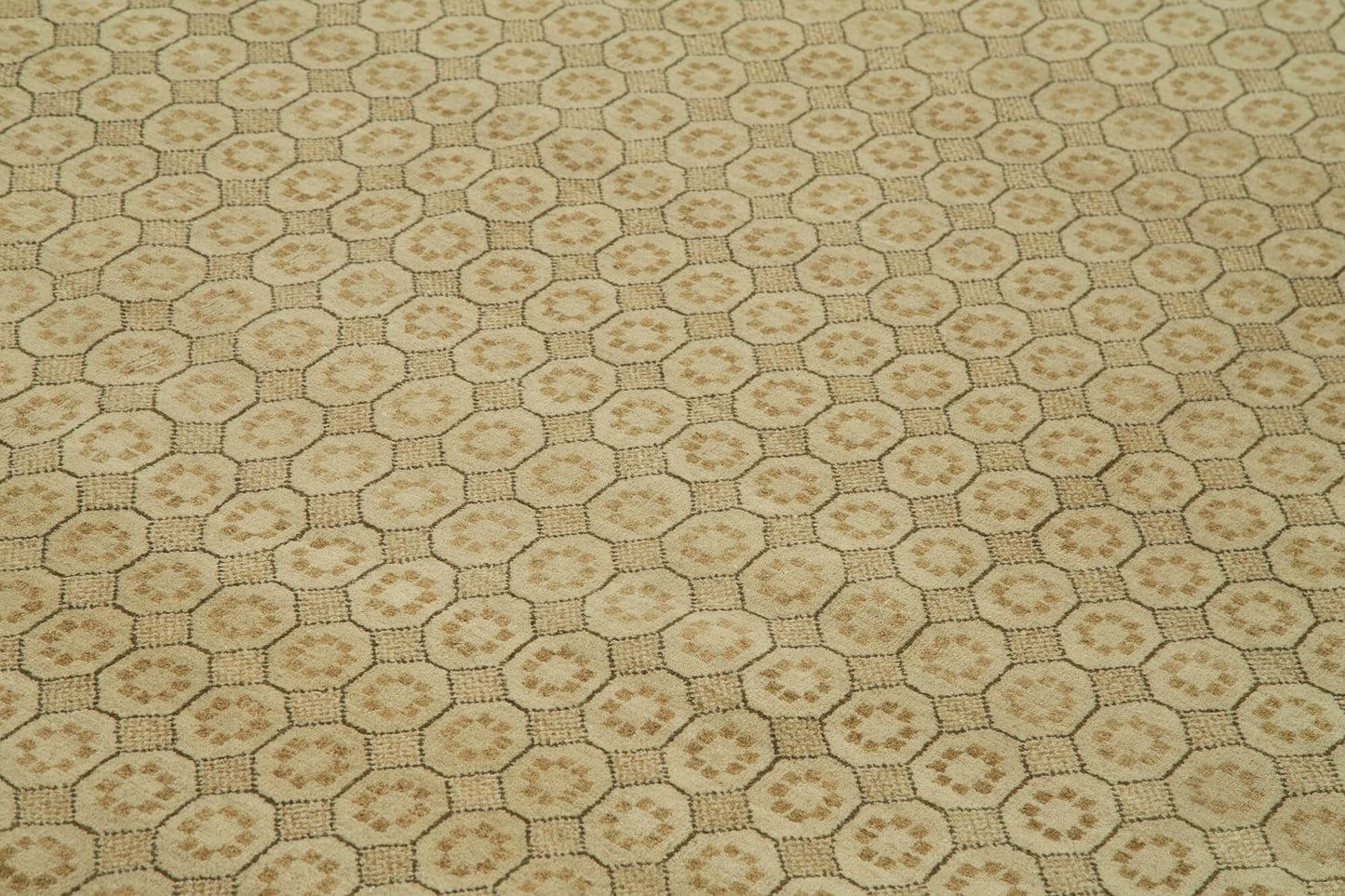 12x19 Beige Oushak Rug - 36020