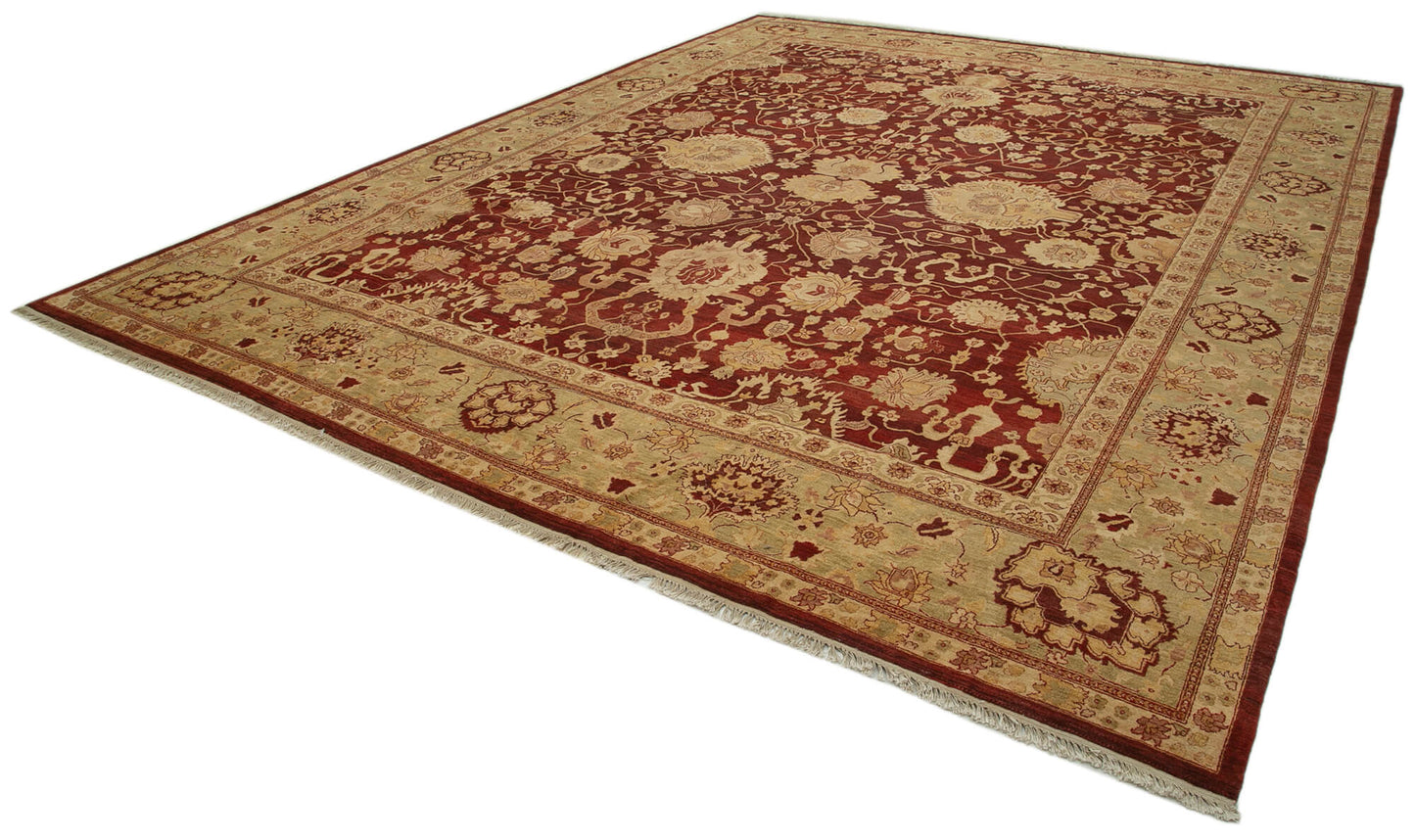 12x15 Hand-Knotted Wool Oushak Rug - 36037
