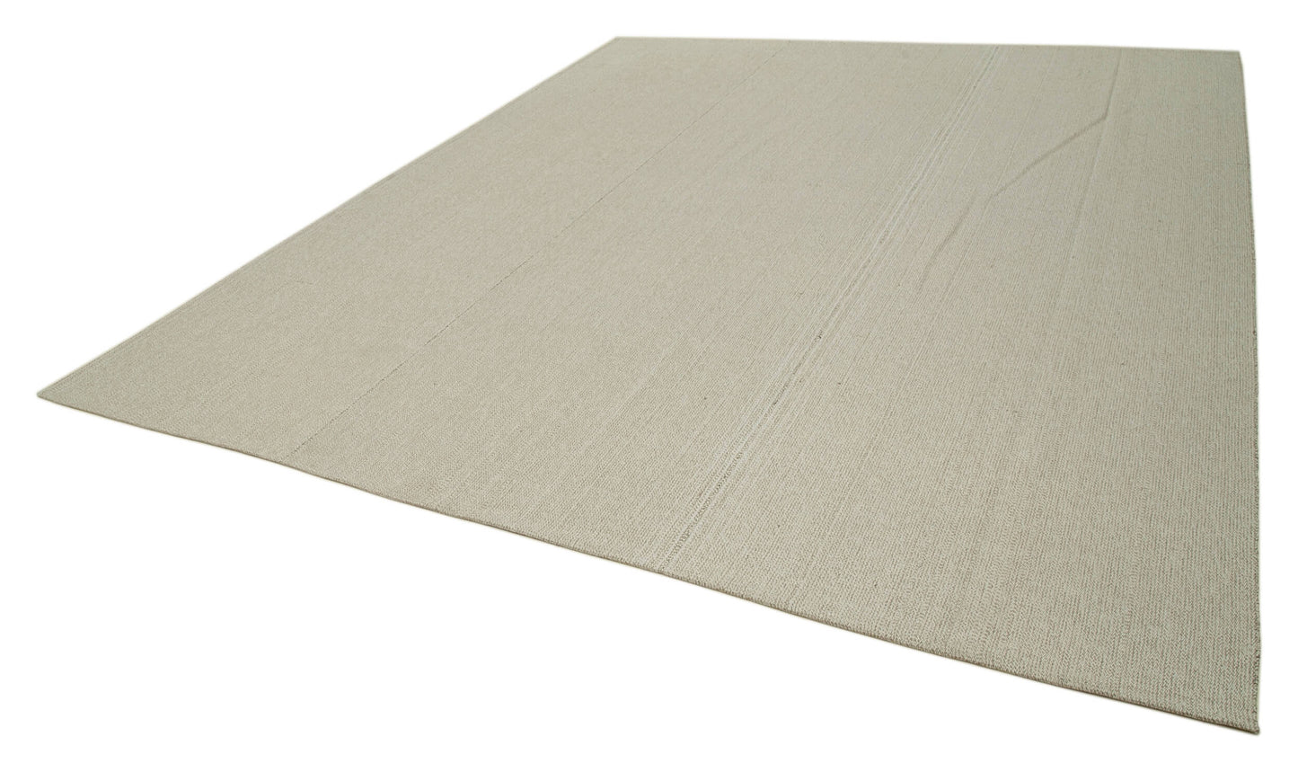 10x12 Beige Modern Kilim Rug - 36219