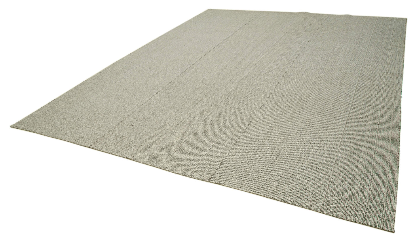 10x12 Beige Modern Kilim Rug - 36265