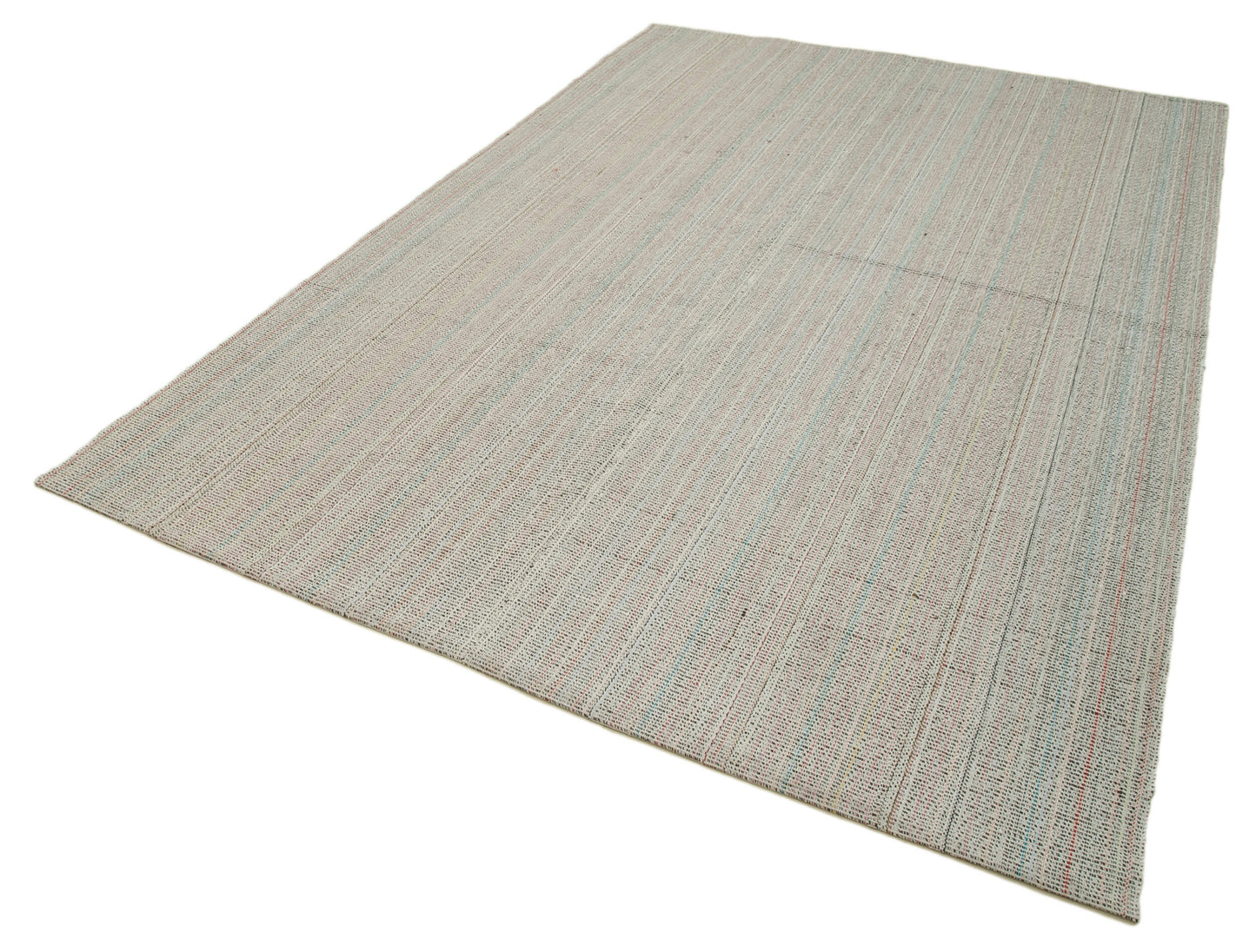 7x10 Beige Modern Kilim Rug - 36298