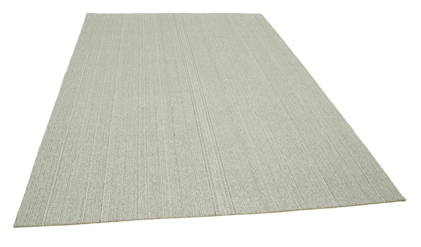 7x9 Beige Modern Kilim Rug - 36355