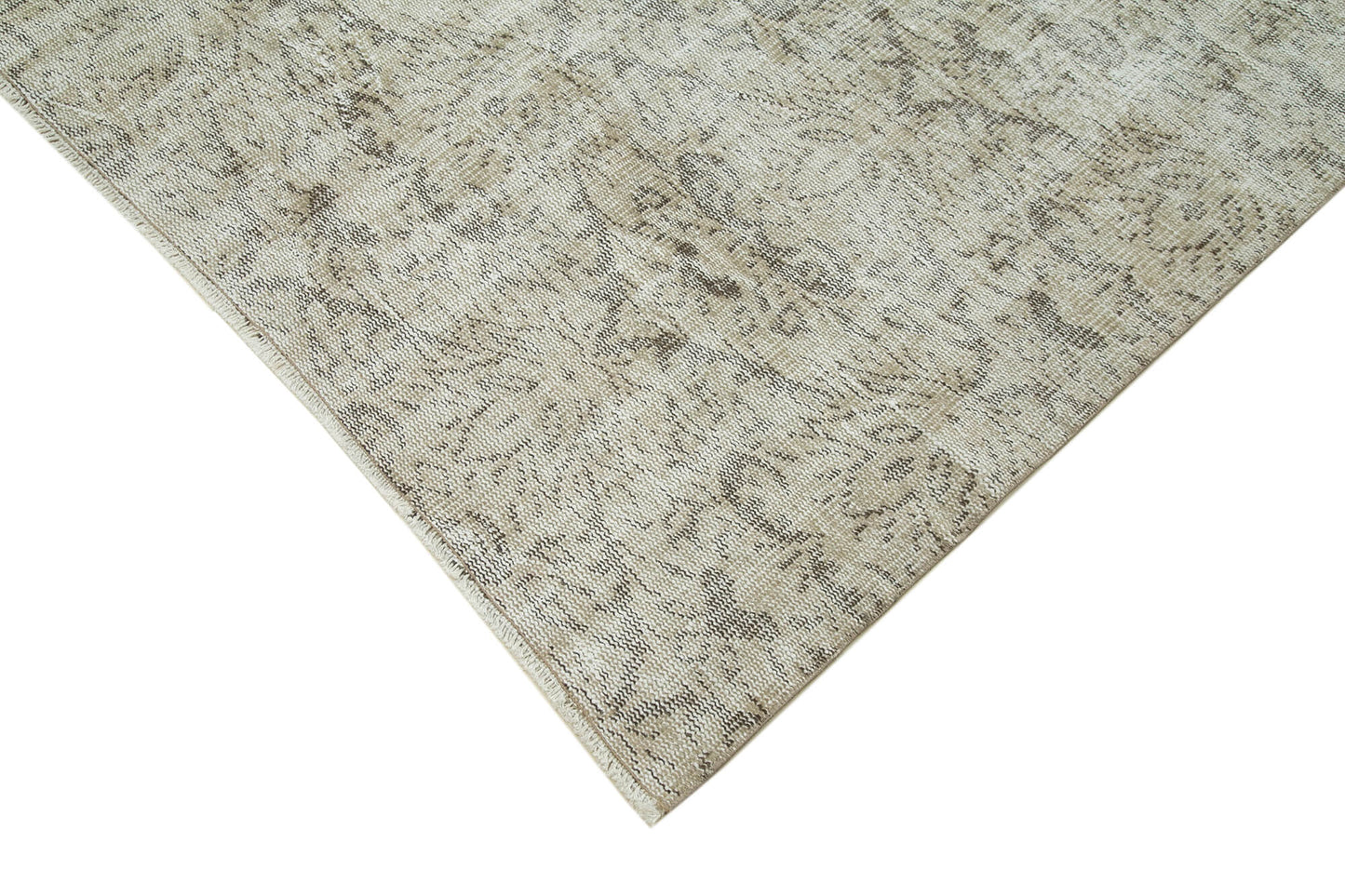 6x10 Beige Turkish Vintage Area Rug - 36646