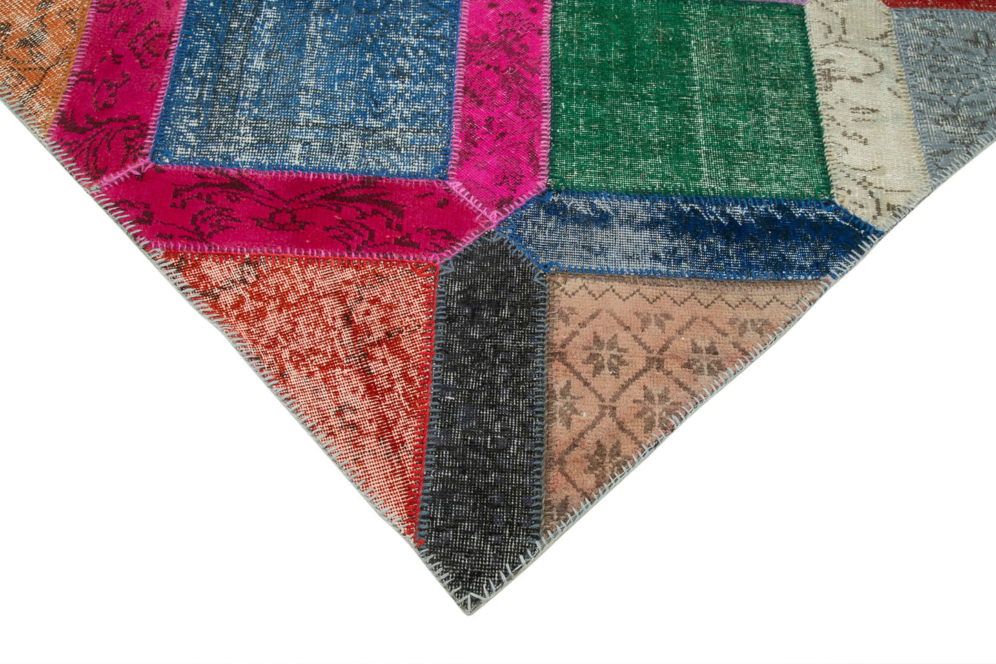 5x8 Multicolor Modern Patchwork Rug - 36910