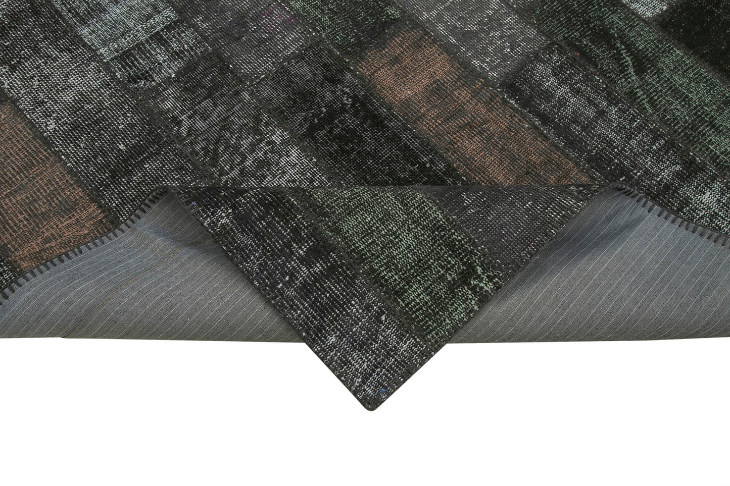 6x8 Black Modern Patchwork Rug - 36914