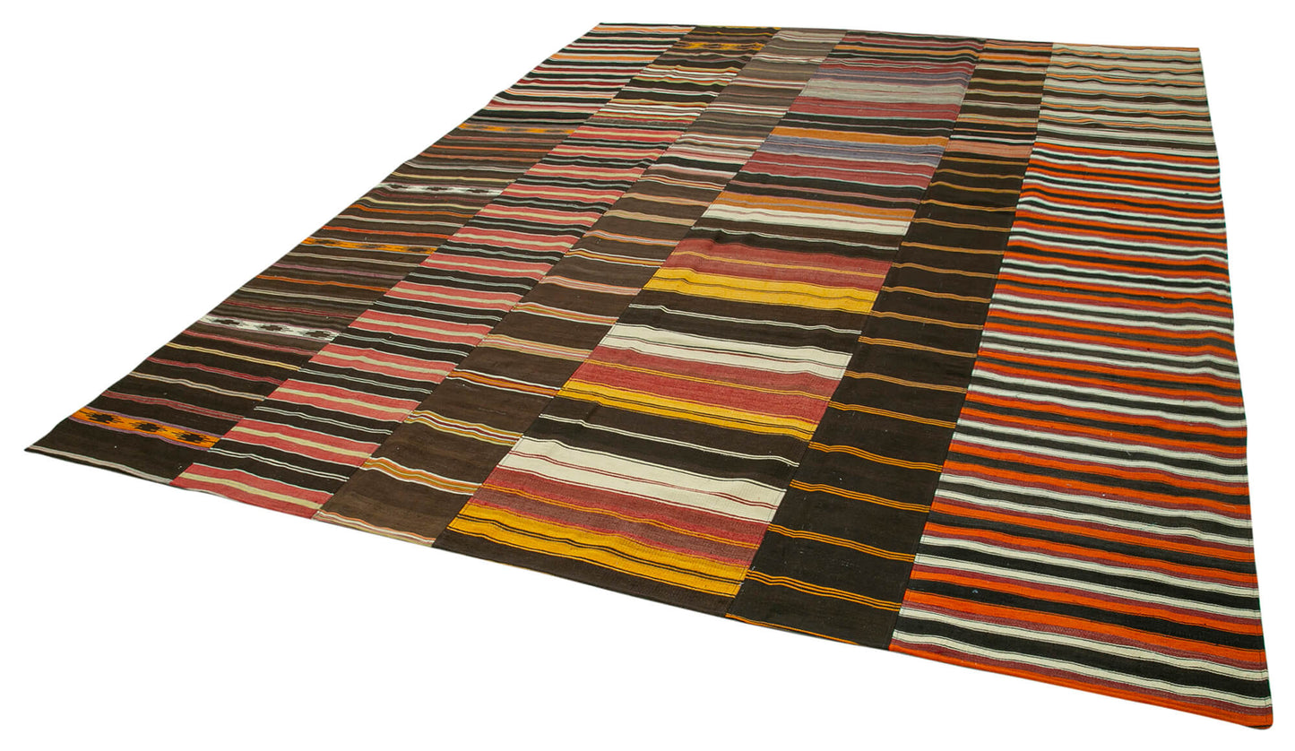 10x13 Multicolor Kilim Patchwork Rug - 36942