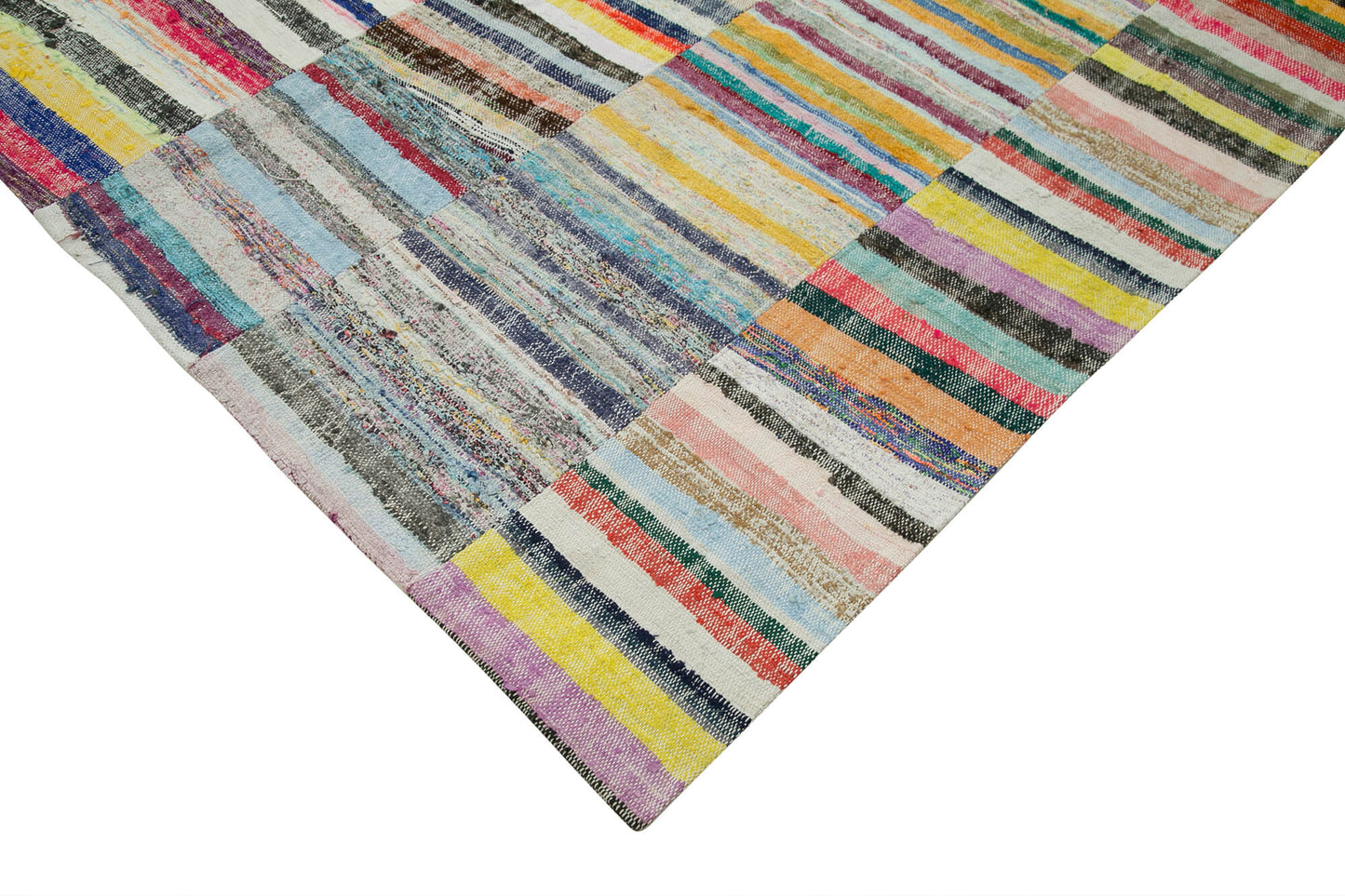 7x10 Multicolor Kilim Patchwork Rug - 36947