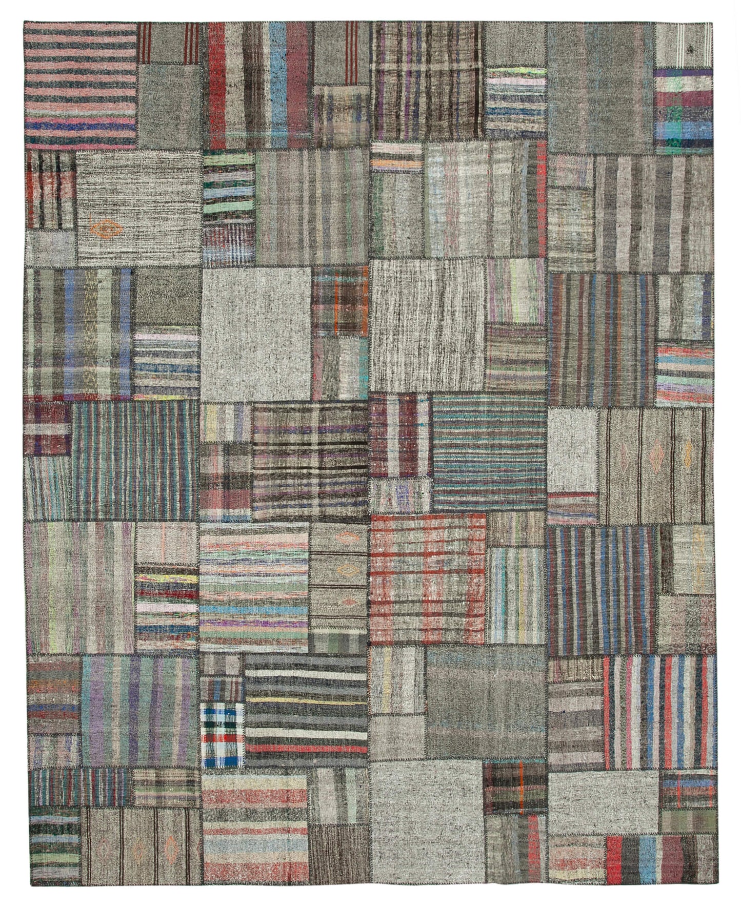 11x14 Multicolor Kilim Patchwork Rug - 36958