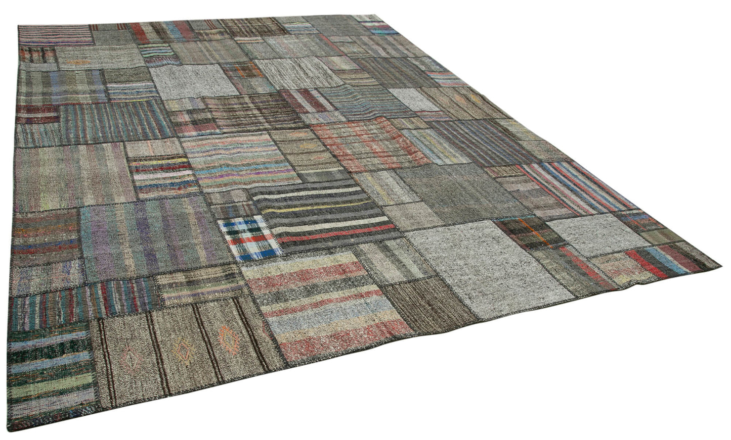 11x14 Multicolor Kilim Patchwork Rug - 36958