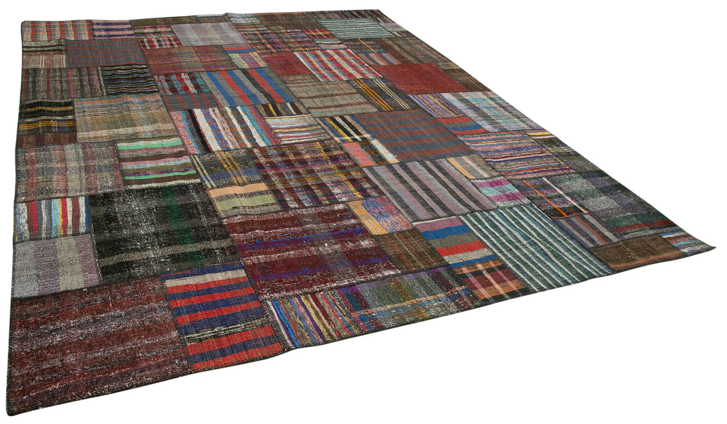 11x13 Multicolor Kilim Patchwork Rug - 36959