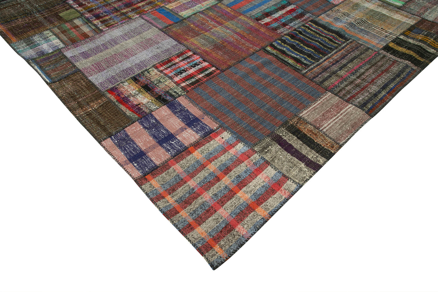 11x13 Multicolor Kilim Patchwork Rug - 36959