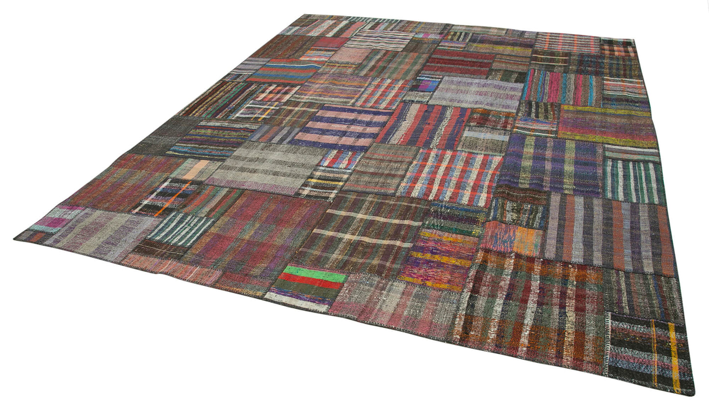 11x13 Multicolor Kilim Patchwork Rug - 36961