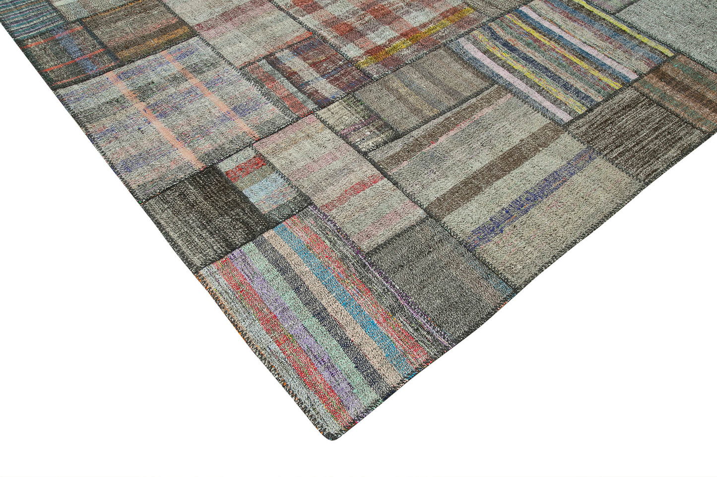 11x13 Multicolor Kilim Patchwork Rug - 36962