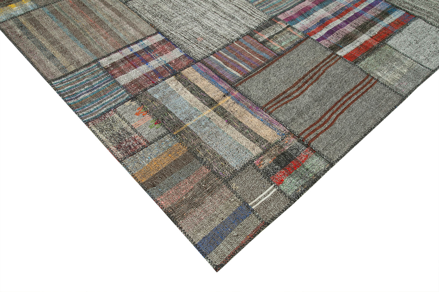 11x13 Multicolor Kilim Patchwork Rug - 36964