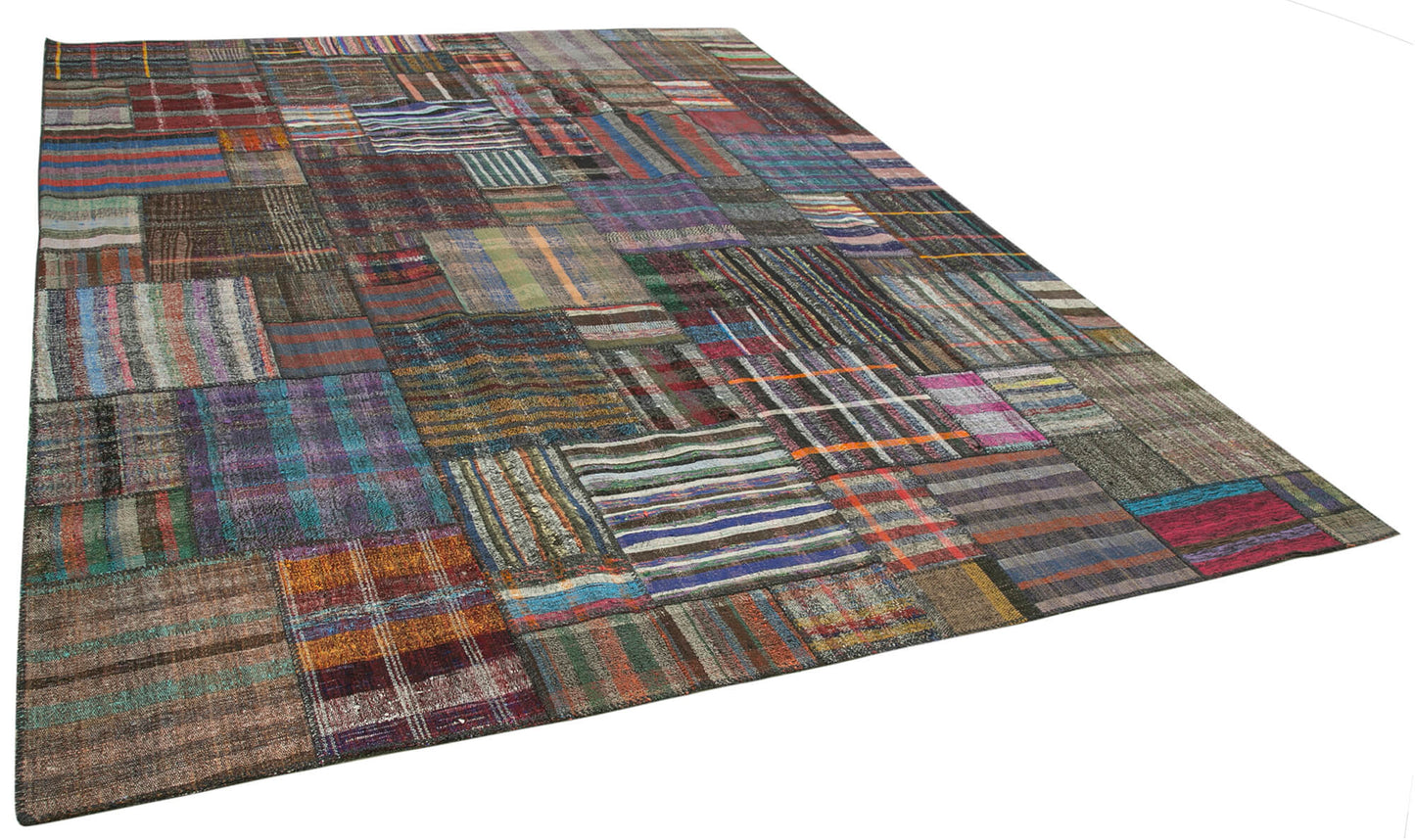 11x13 Multicolor Kilim Patchwork Rug - 36965