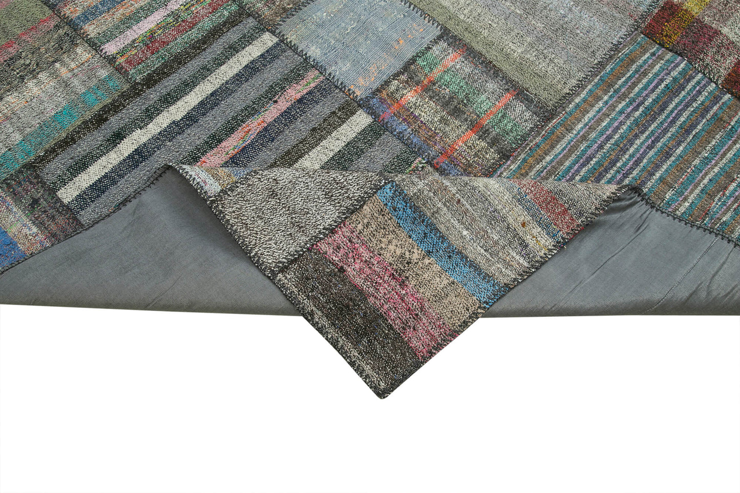 11x13 Multicolor Kilim Patchwork Rug - 36968