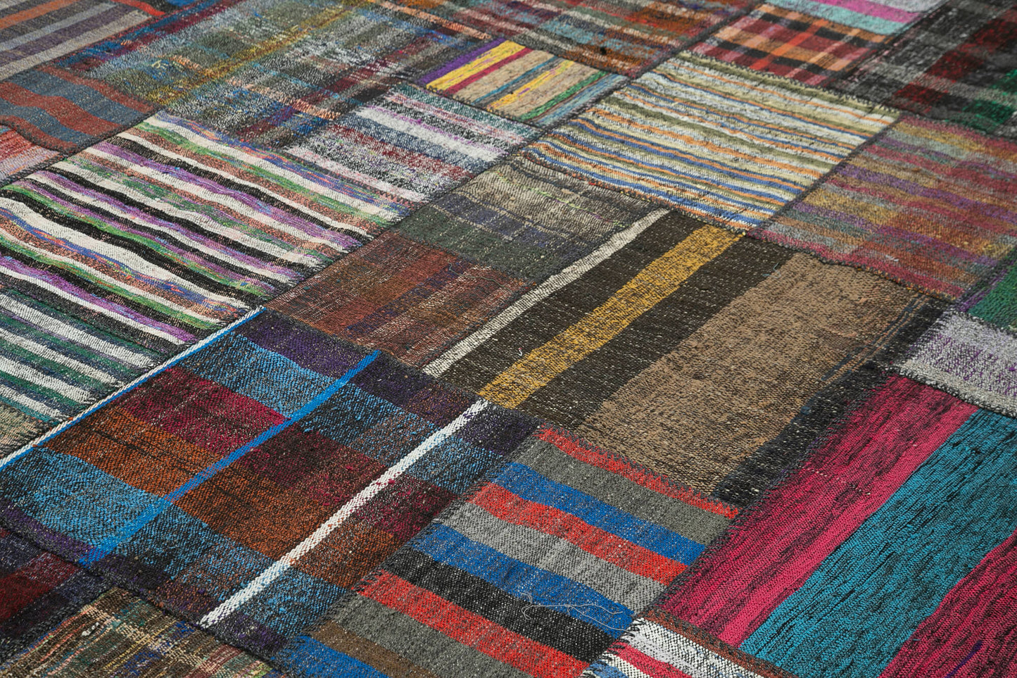 11x13 Multicolor Kilim Patchwork Rug - 36969