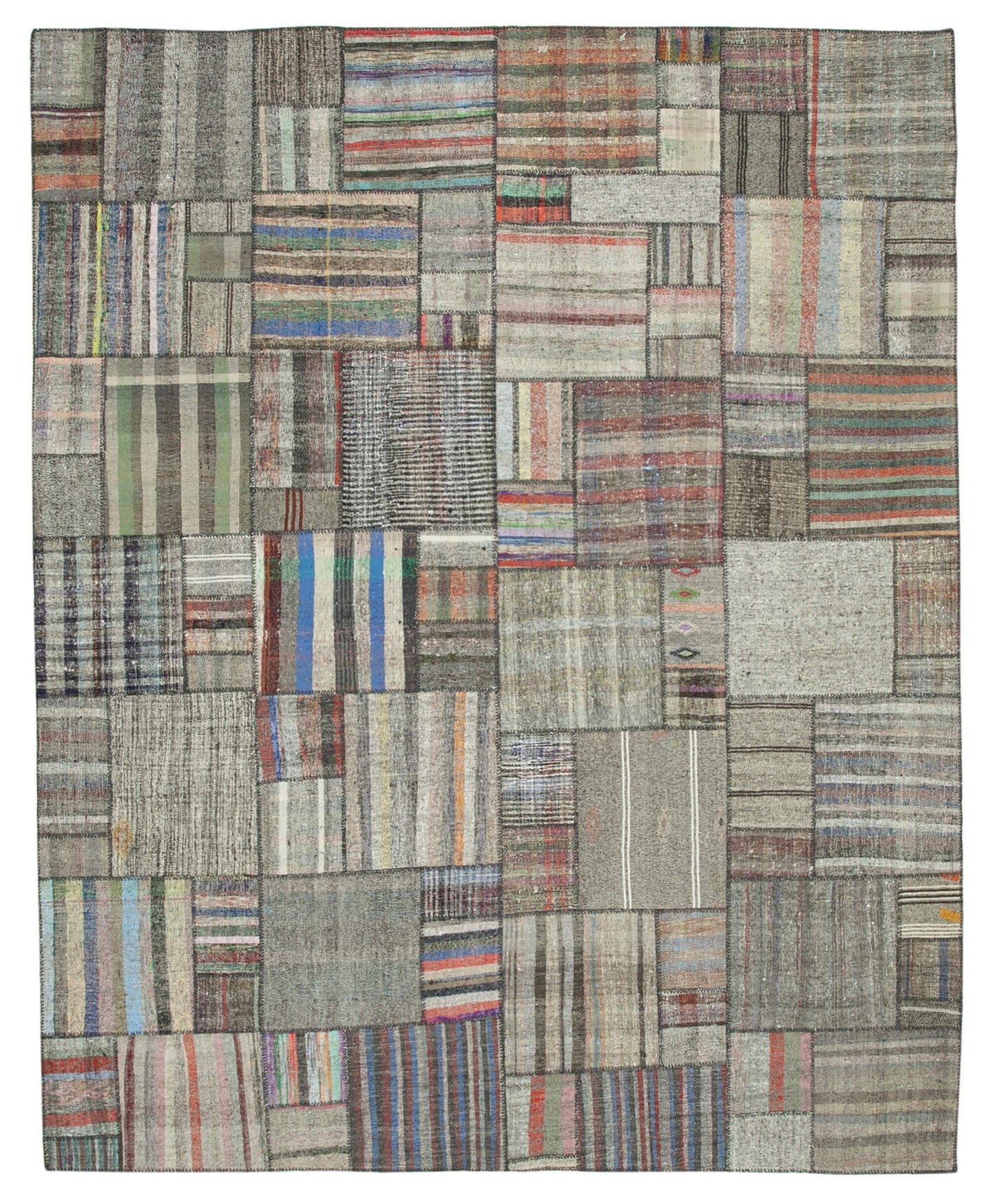 11x13 Multicolor Kilim Patchwork Rug - 36970