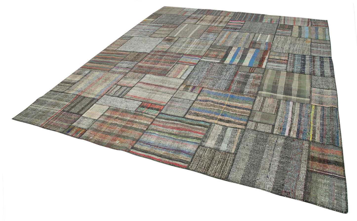 11x13 Multicolor Kilim Patchwork Rug - 36970