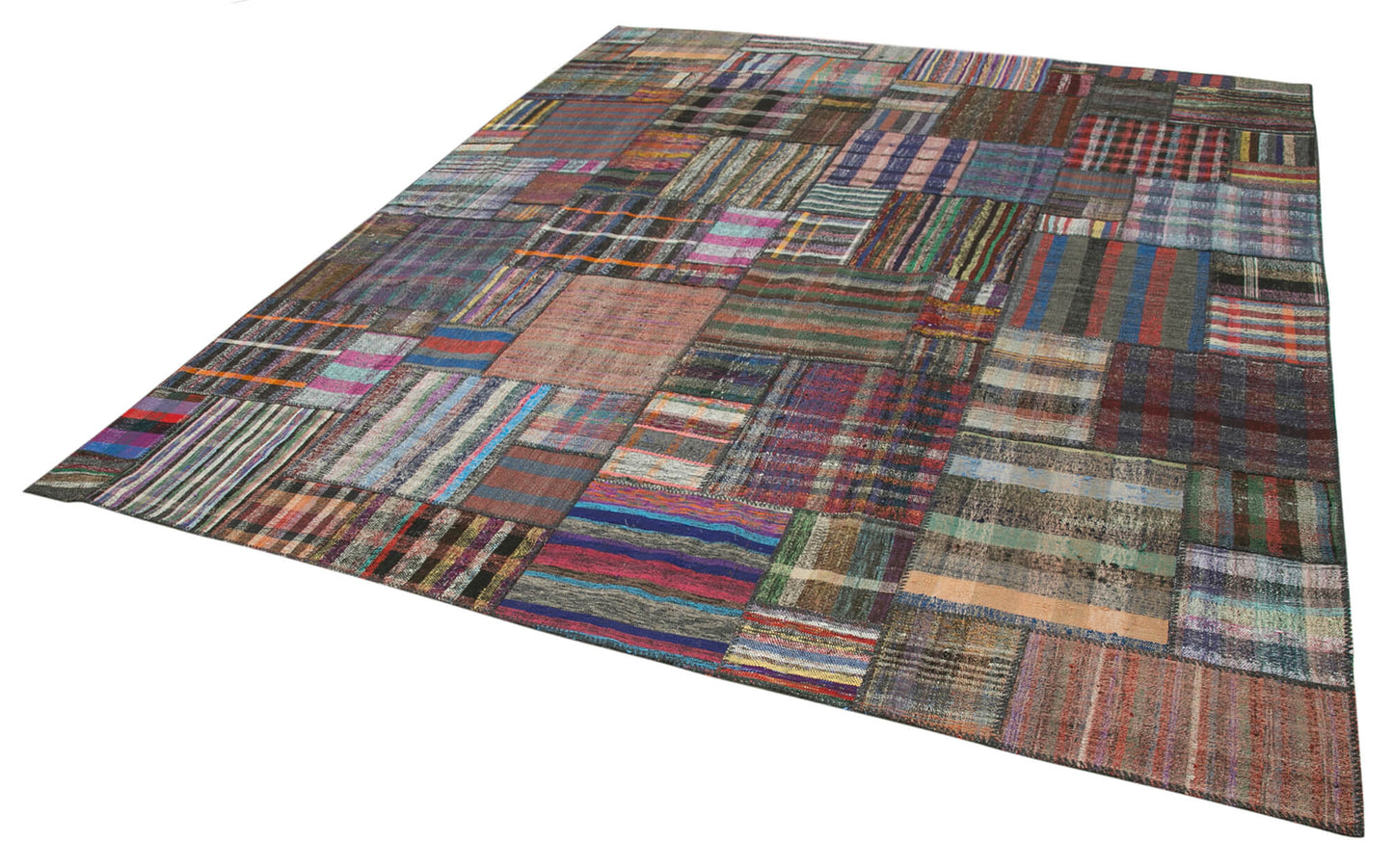 11x13 Multicolor Kilim Patchwork Rug - 36971
