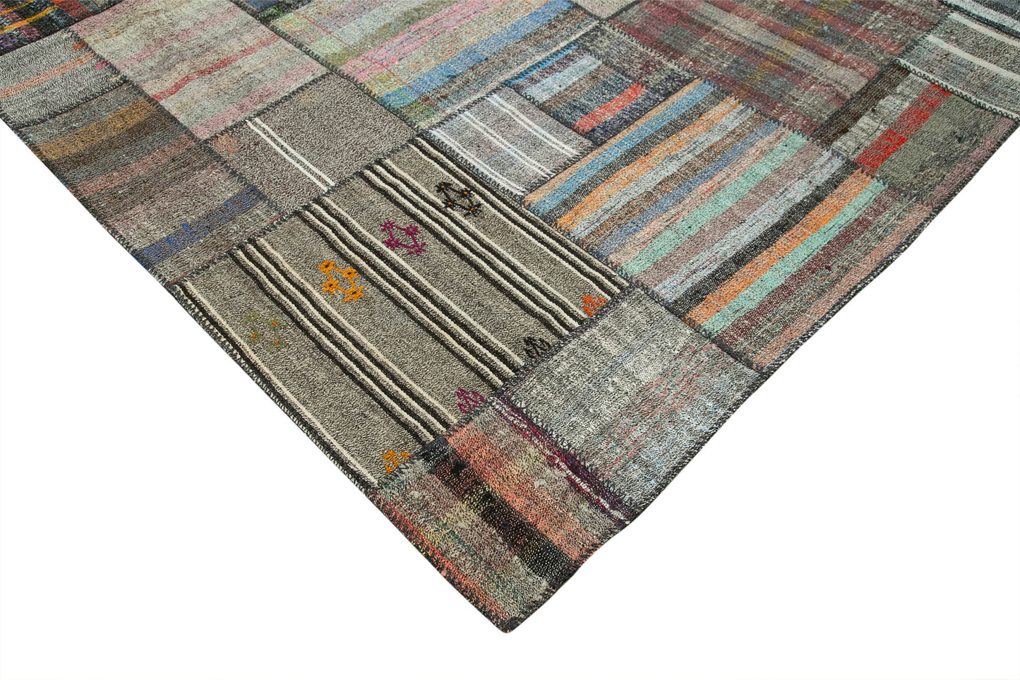 11x14 Multicolor Kilim Patchwork Rug - 36975