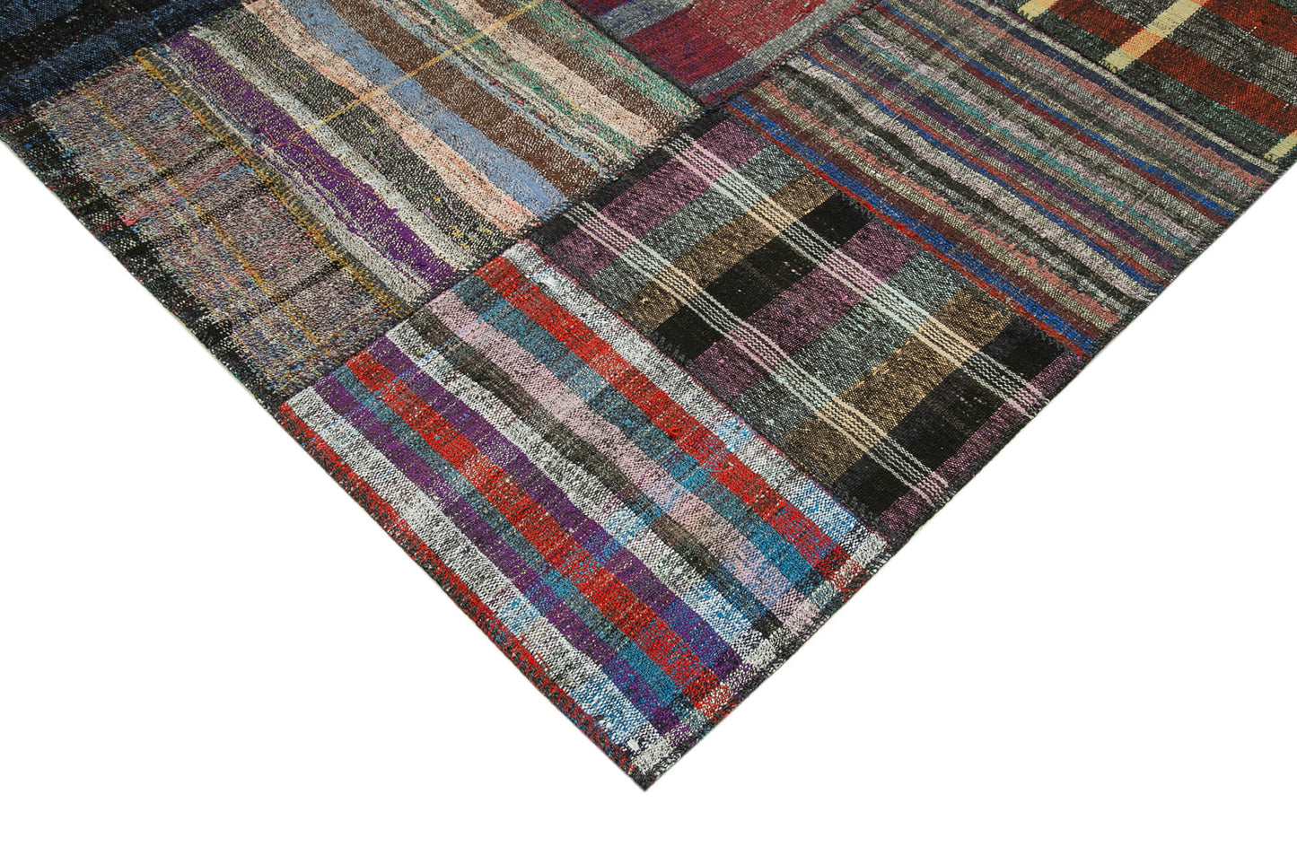 8x12 Multicolor Kilim Patchwork Rug - 36986