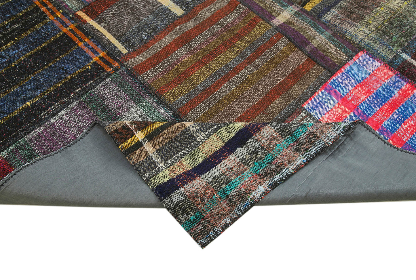 8x12 Multicolor Kilim Patchwork Rug - 36986