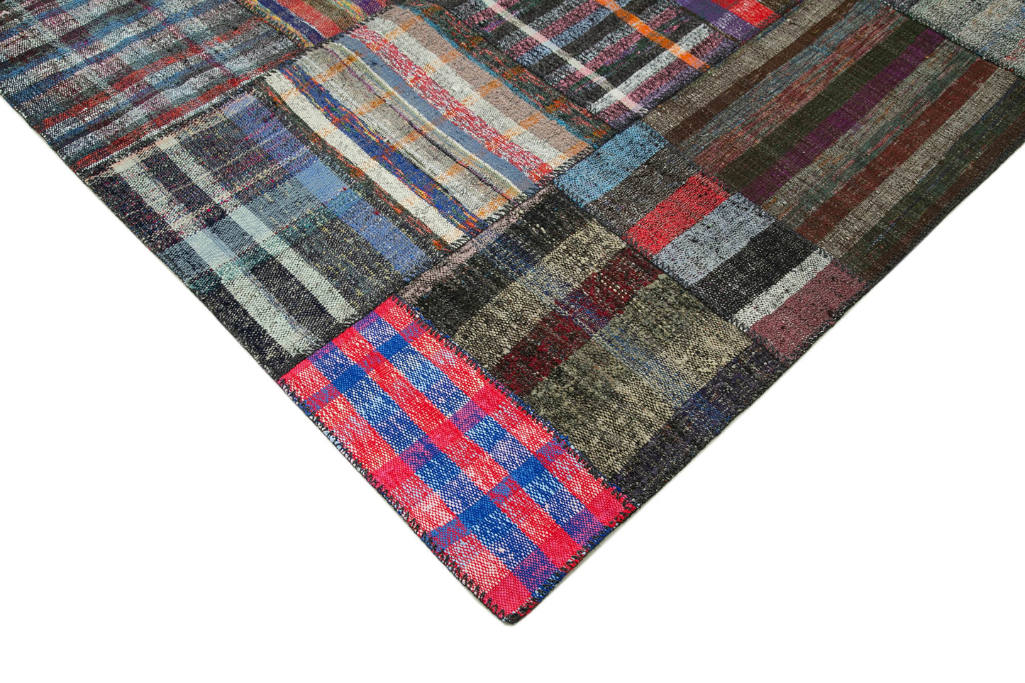 7x10 Multicolor Kilim Patchwork Rug - 36987