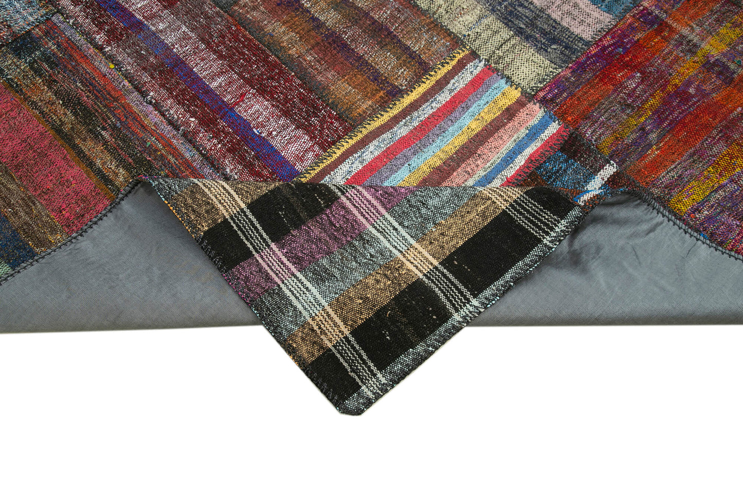 7x10 Multicolor Kilim Patchwork Rug - 36987