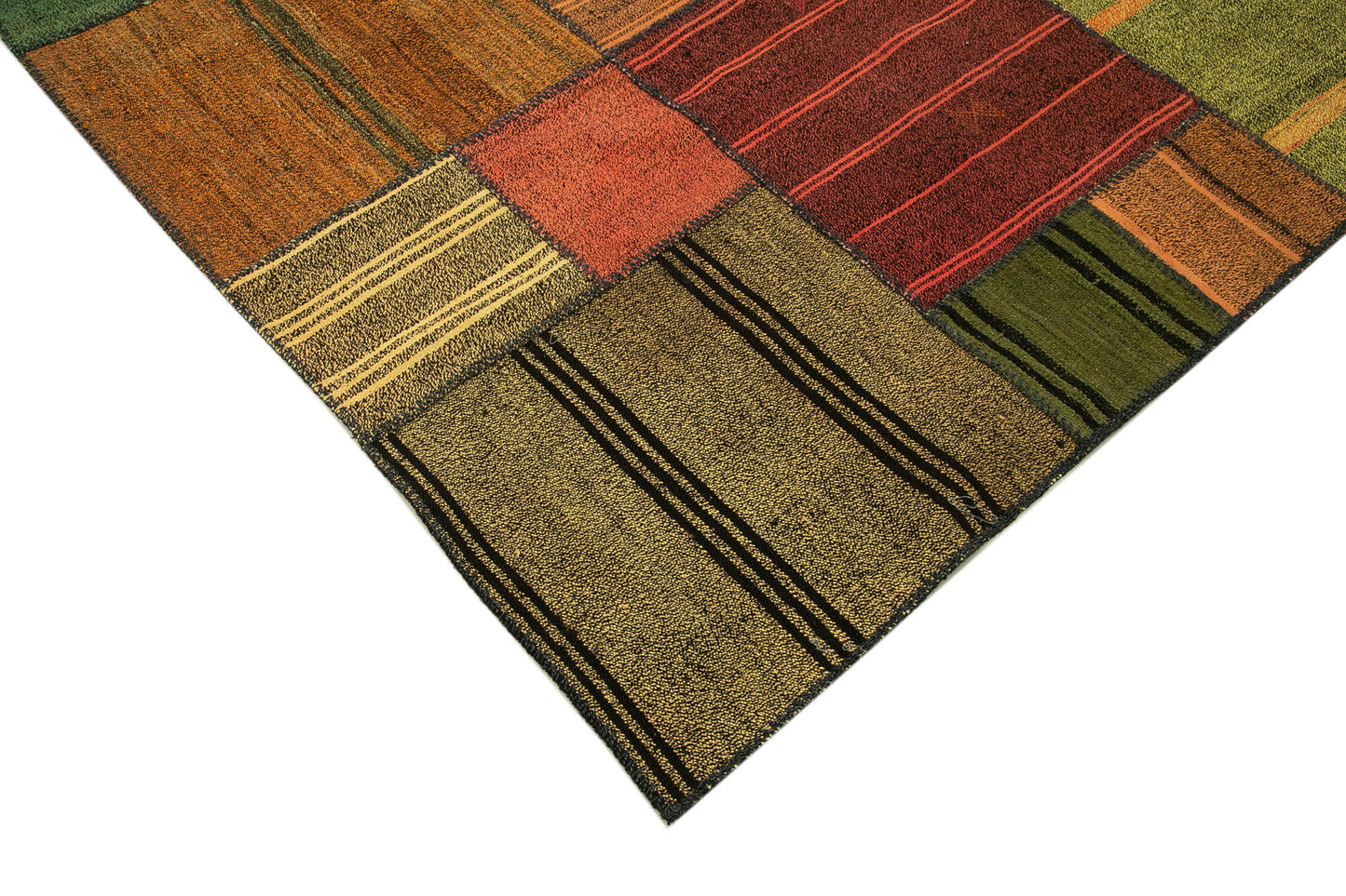 8x12 Multicolor Kilim Patchwork Rug - 36992