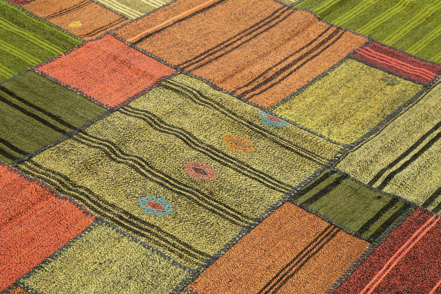 8x12 Multicolor Kilim Patchwork Rug - 36998