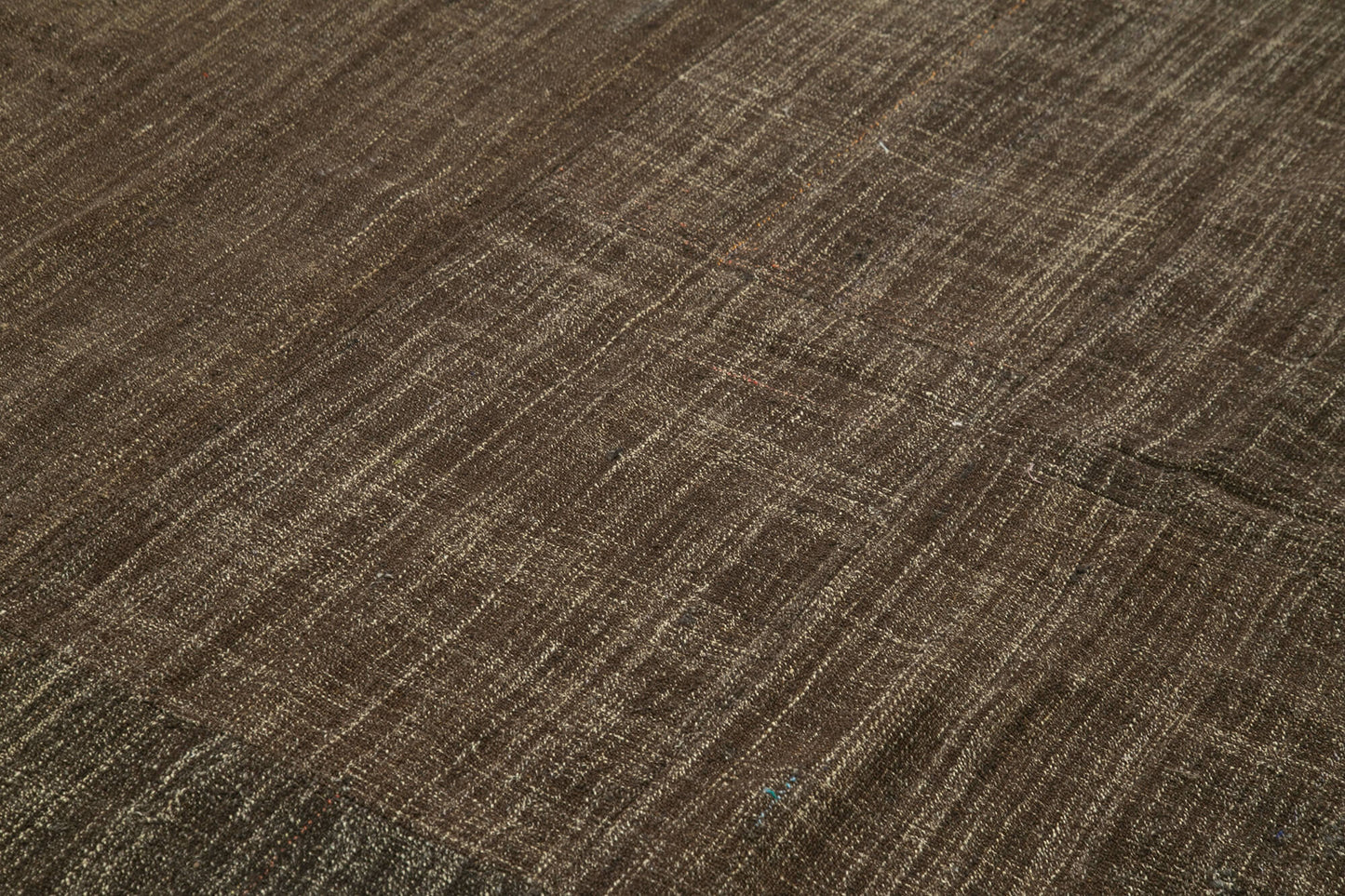 8x12 Brown Vintage Turkish Kilim Rug - 37000