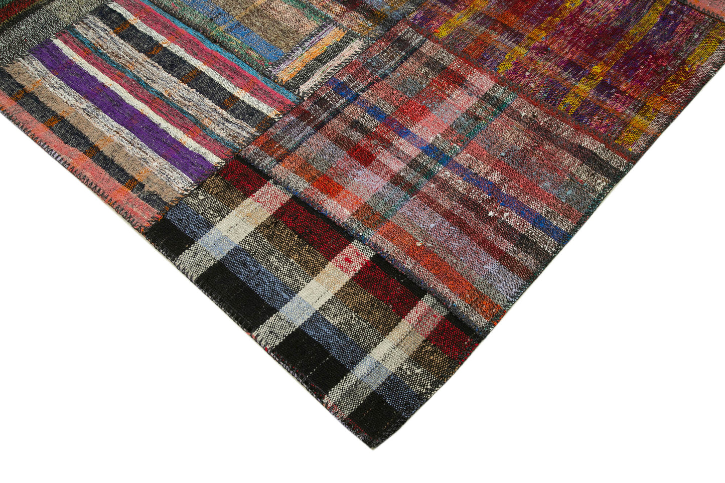 6x8 Multicolor Kilim Patchwork Rug - 37006