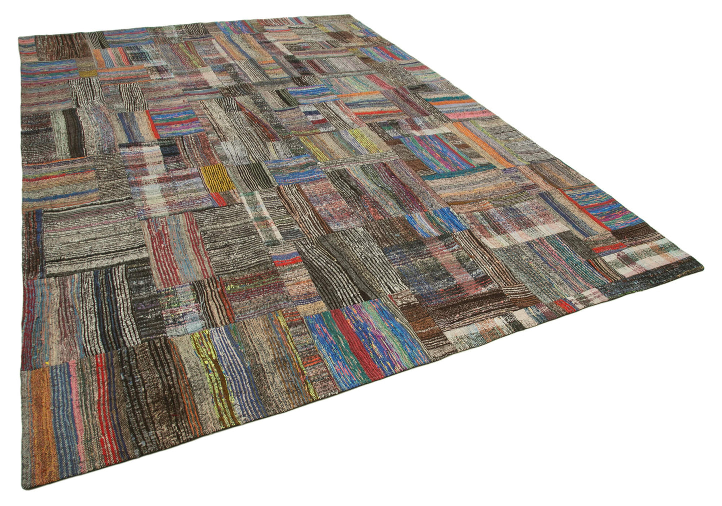 9x12 Multicolor Kilim Patchwork Rug - 37015